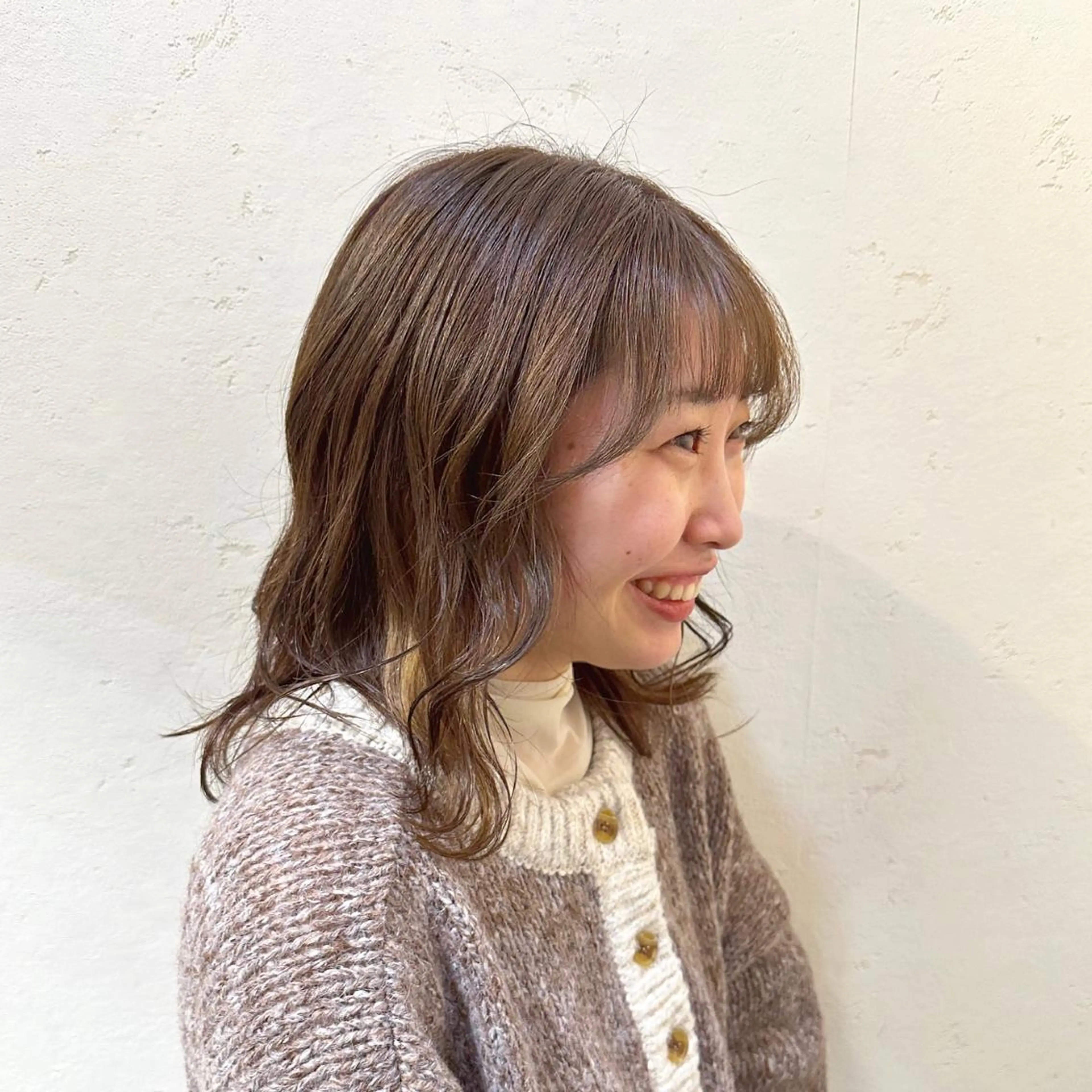 ミディアム カラー ヘアアレンジ 🇰🇷韓国ｽﾀｲﾙ ﾚｲﾔｰ/ayanaのヘアスタイル