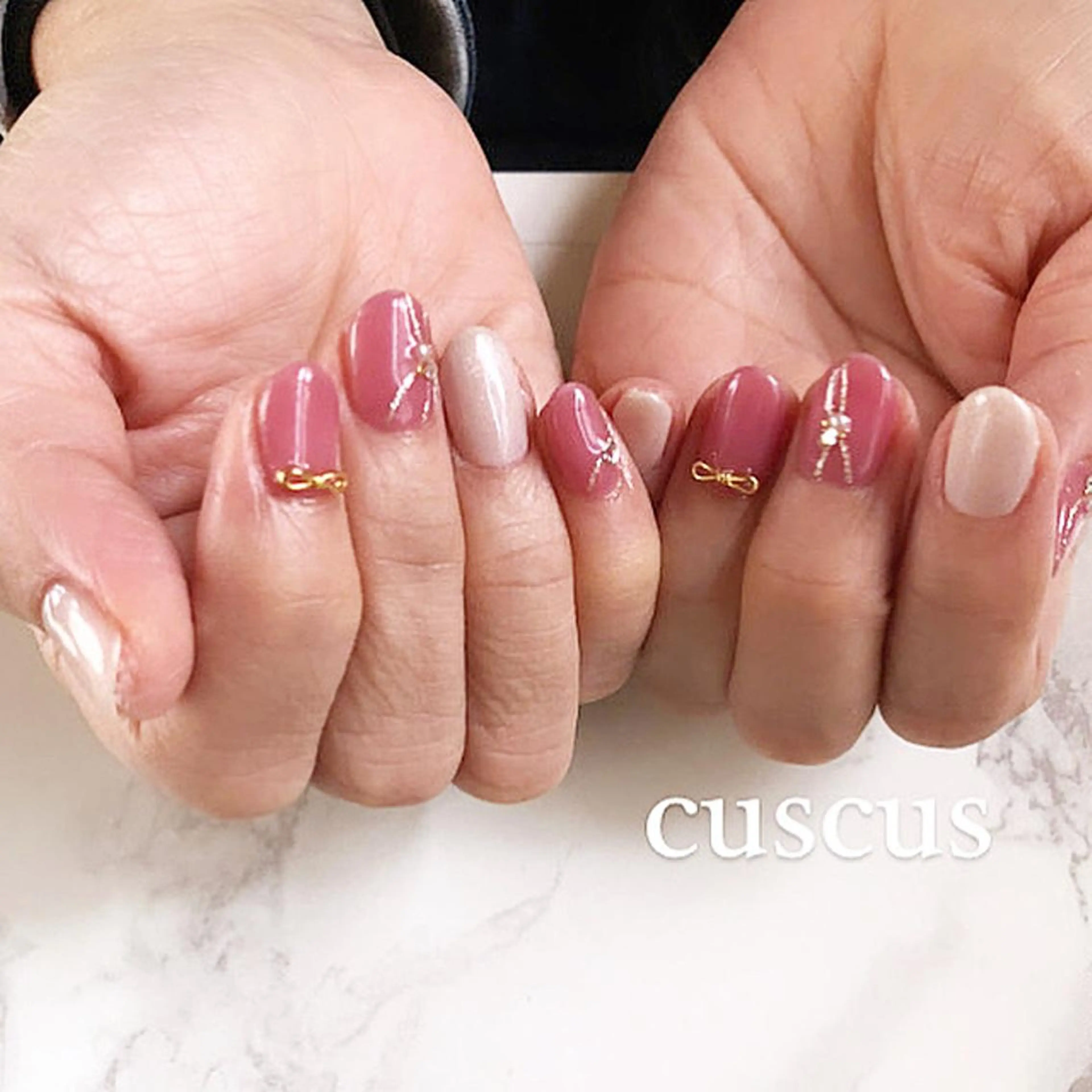 ネイル ハンドネイル ＣＵＳＣＵＳ …ｔ.akiのネイルデザイン