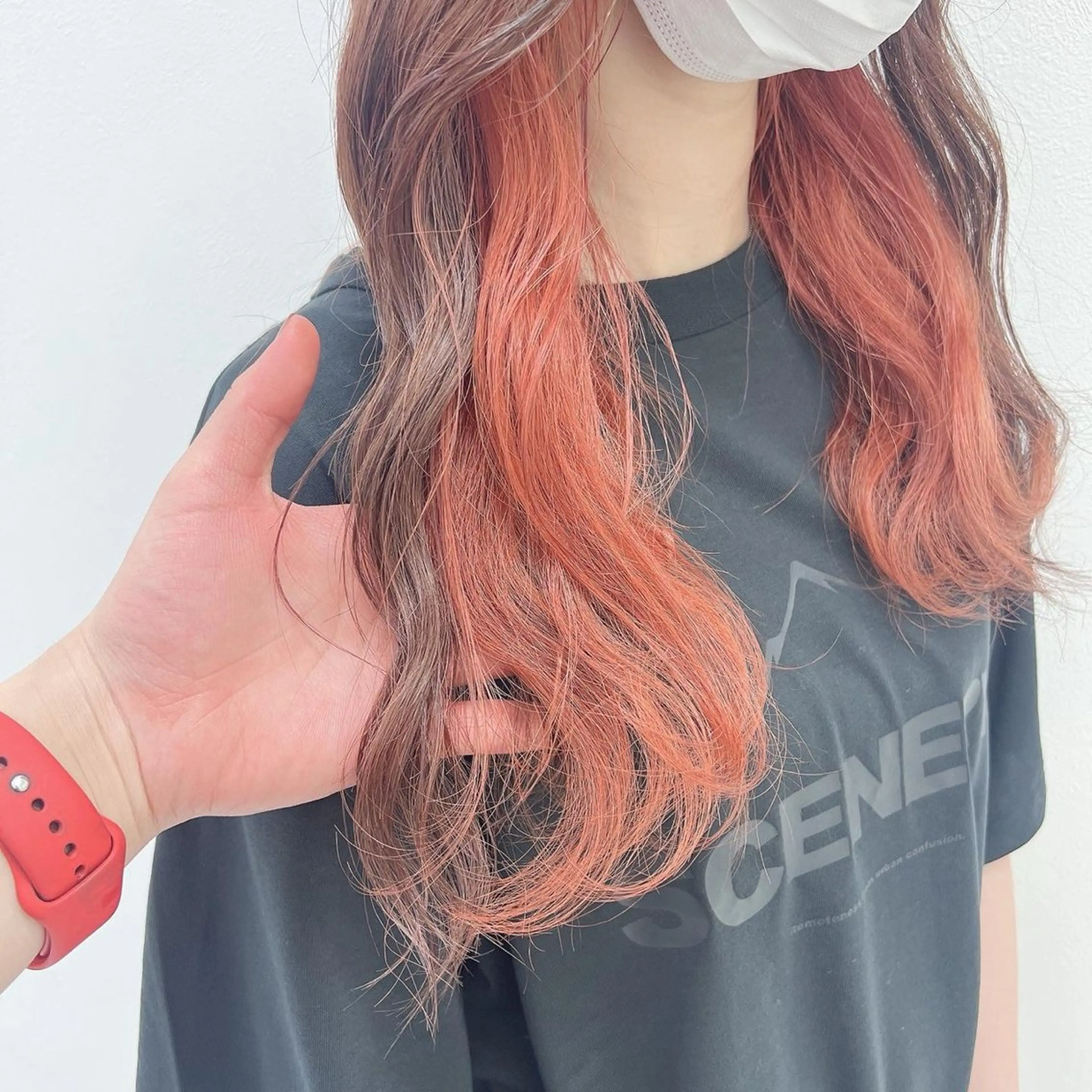 セミロング カラー ヘアカラー トリートメント ヘッドスパ ヘアセット 韓国スタイル🇰🇷 トレンドレイヤー🪡のヘアスタイル