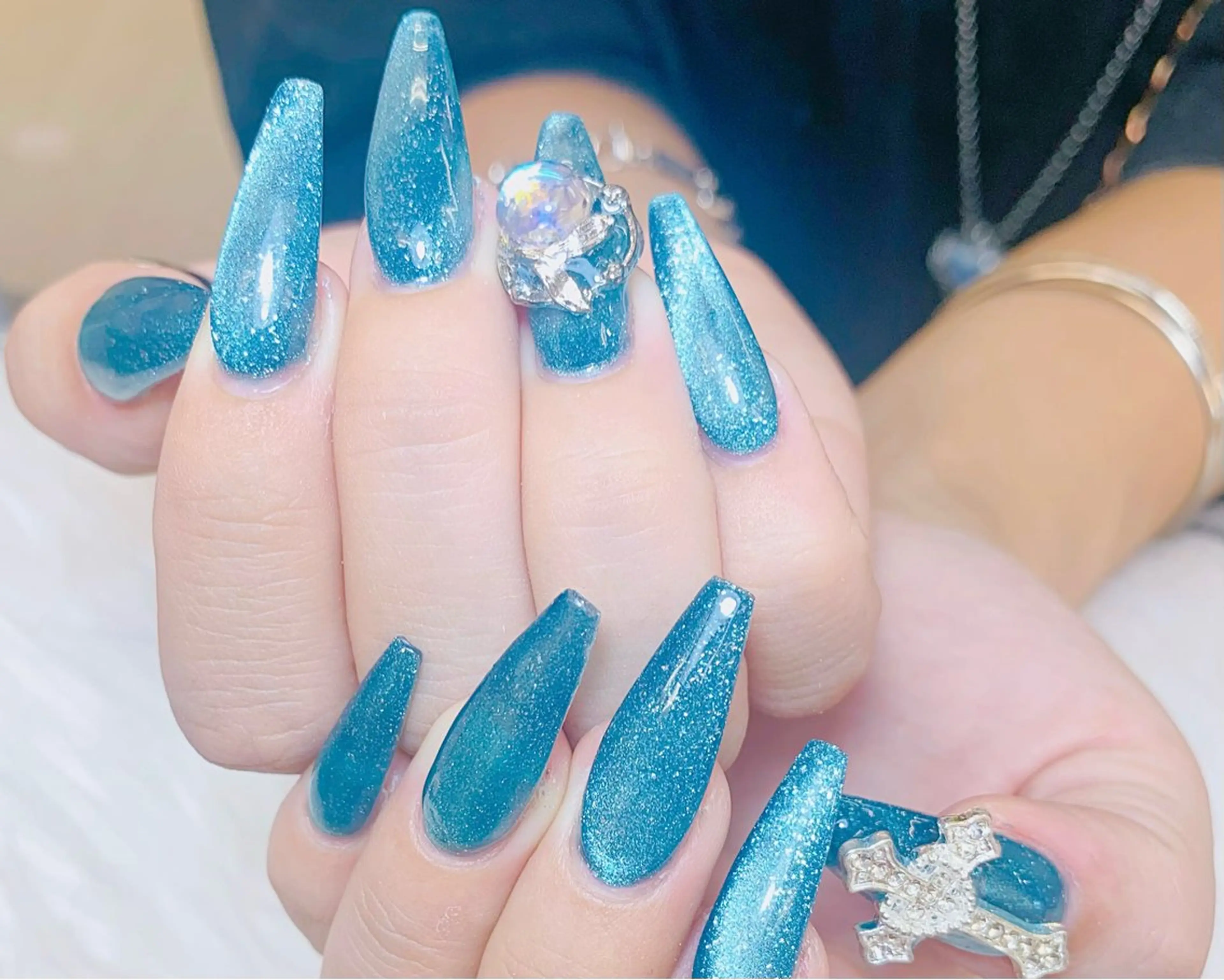 ネイル チークネイル 長さ出し フラッシュネイル フレンチネイル グラデーション ハンドネイル AN NAIL SALONのネイルデザイン