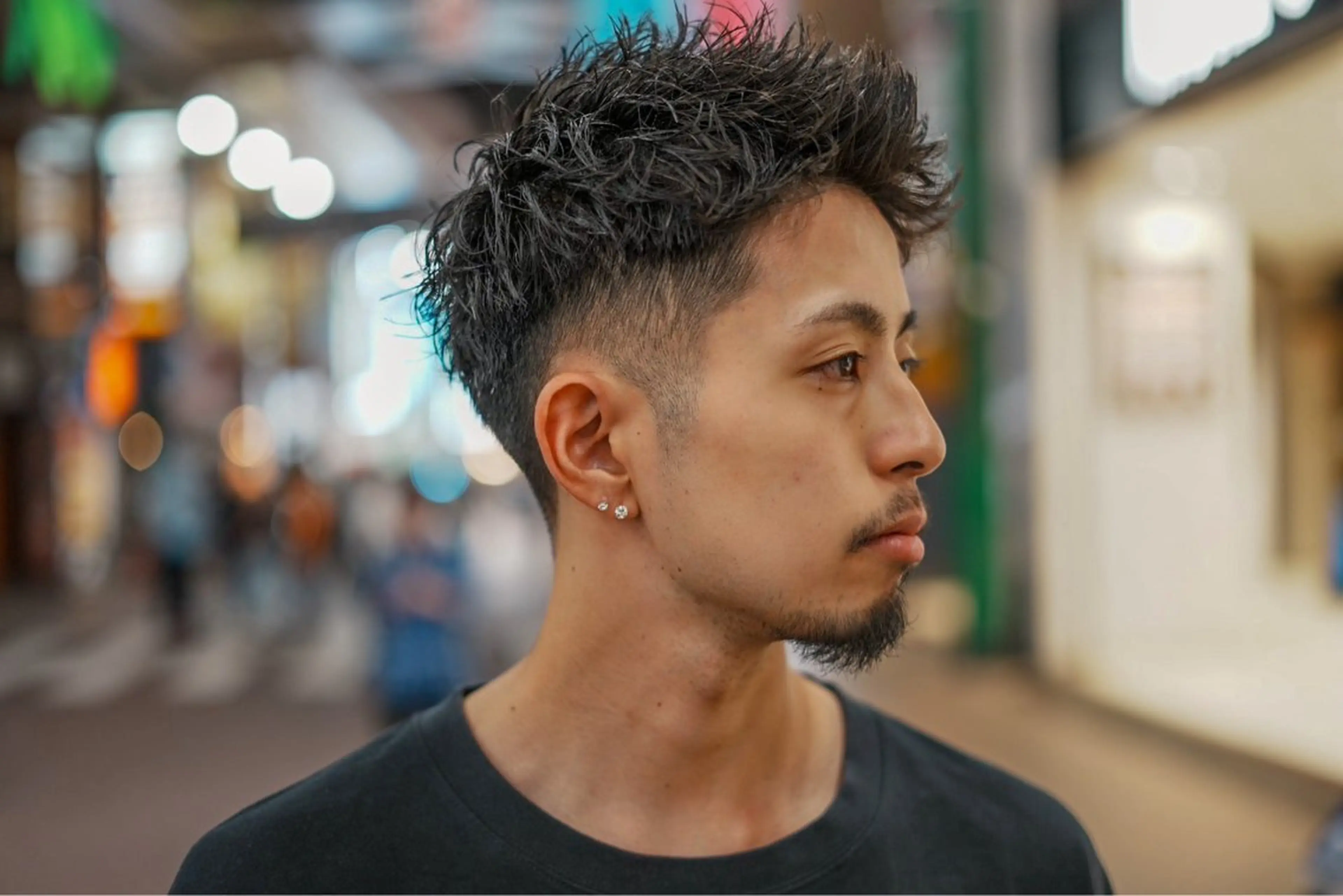 パーマ メンズ ツーブロック 栗原 周太郎のヘアスタイル