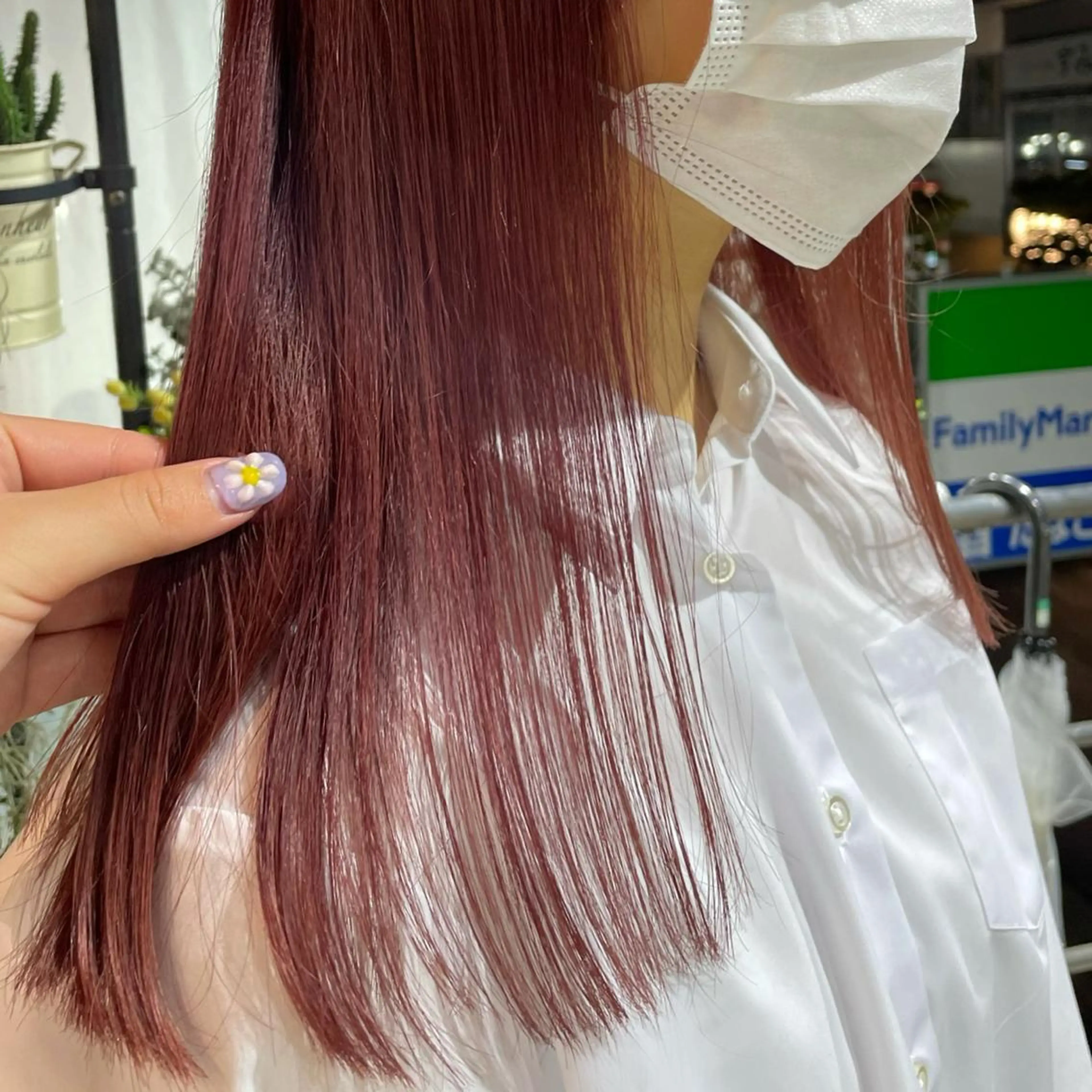 ロング ニュアンスネイル/ ボブ/まちゃこのヘアスタイル