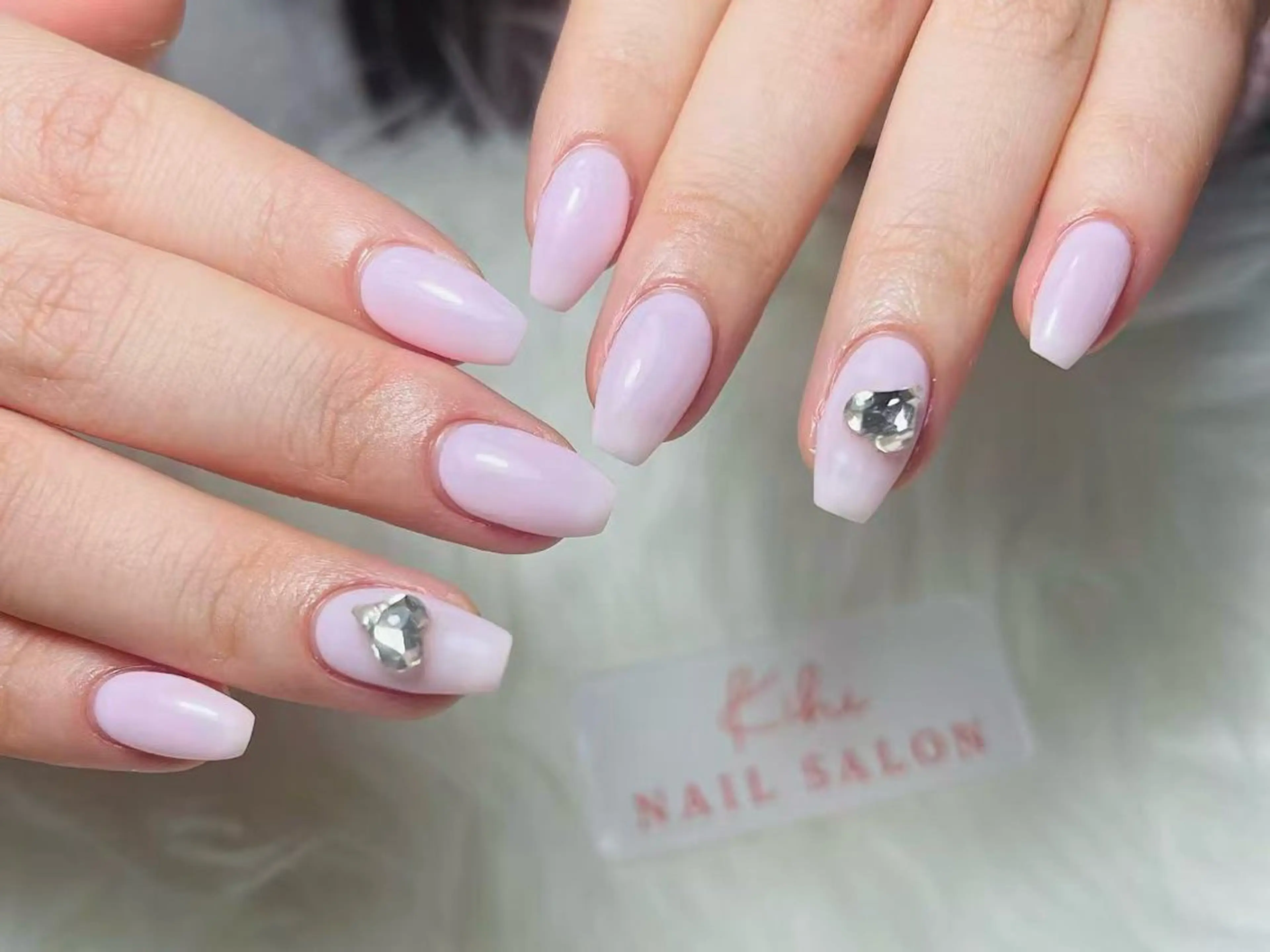 ネイル ハンドネイル ユリ🎀長さだし/ パラジェル/持ち込みのネイルデザイン