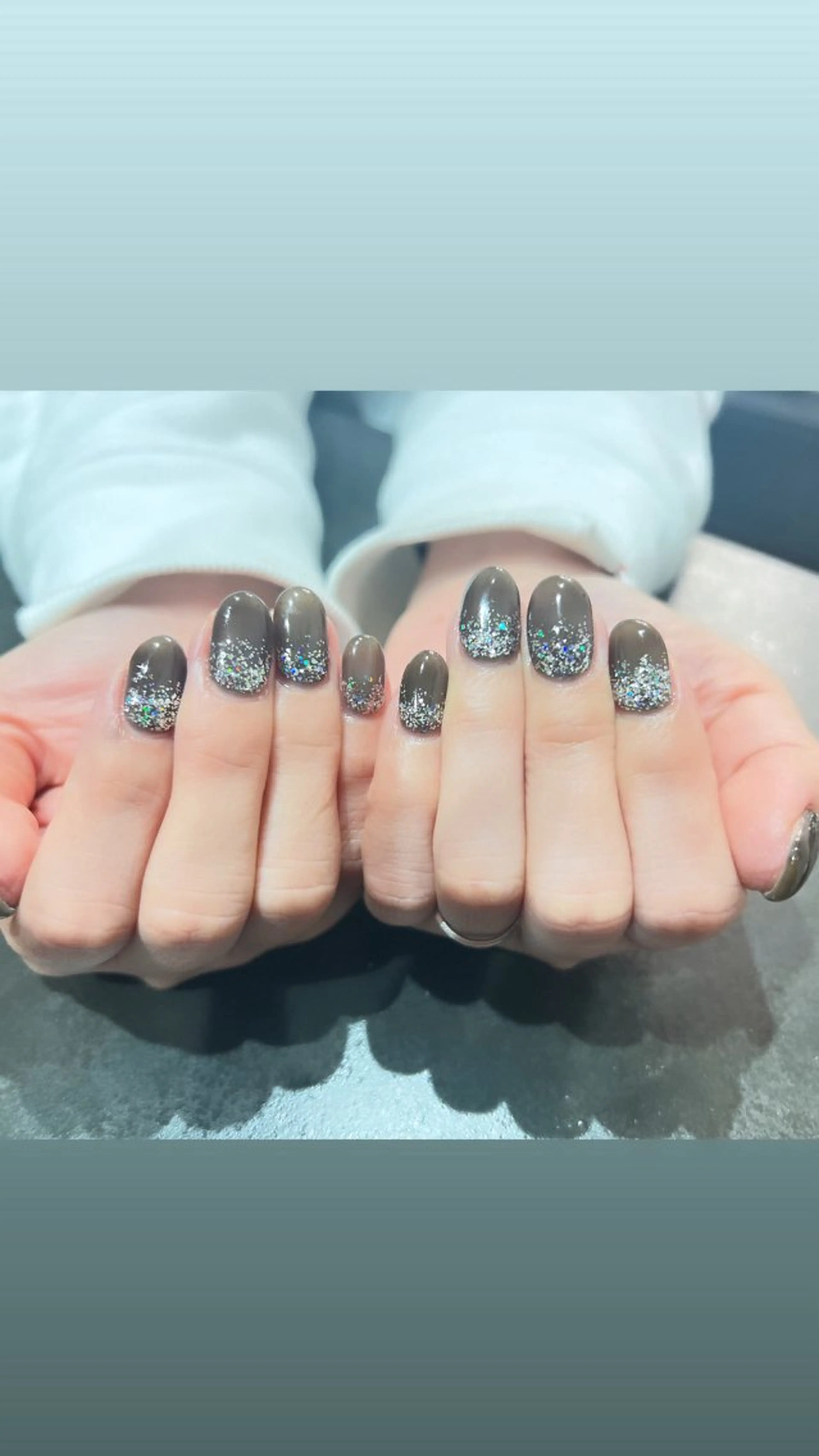 ネイル ラメ(グリッター) ラメグラデーション 88-nail. MAKIのネイルデザイン