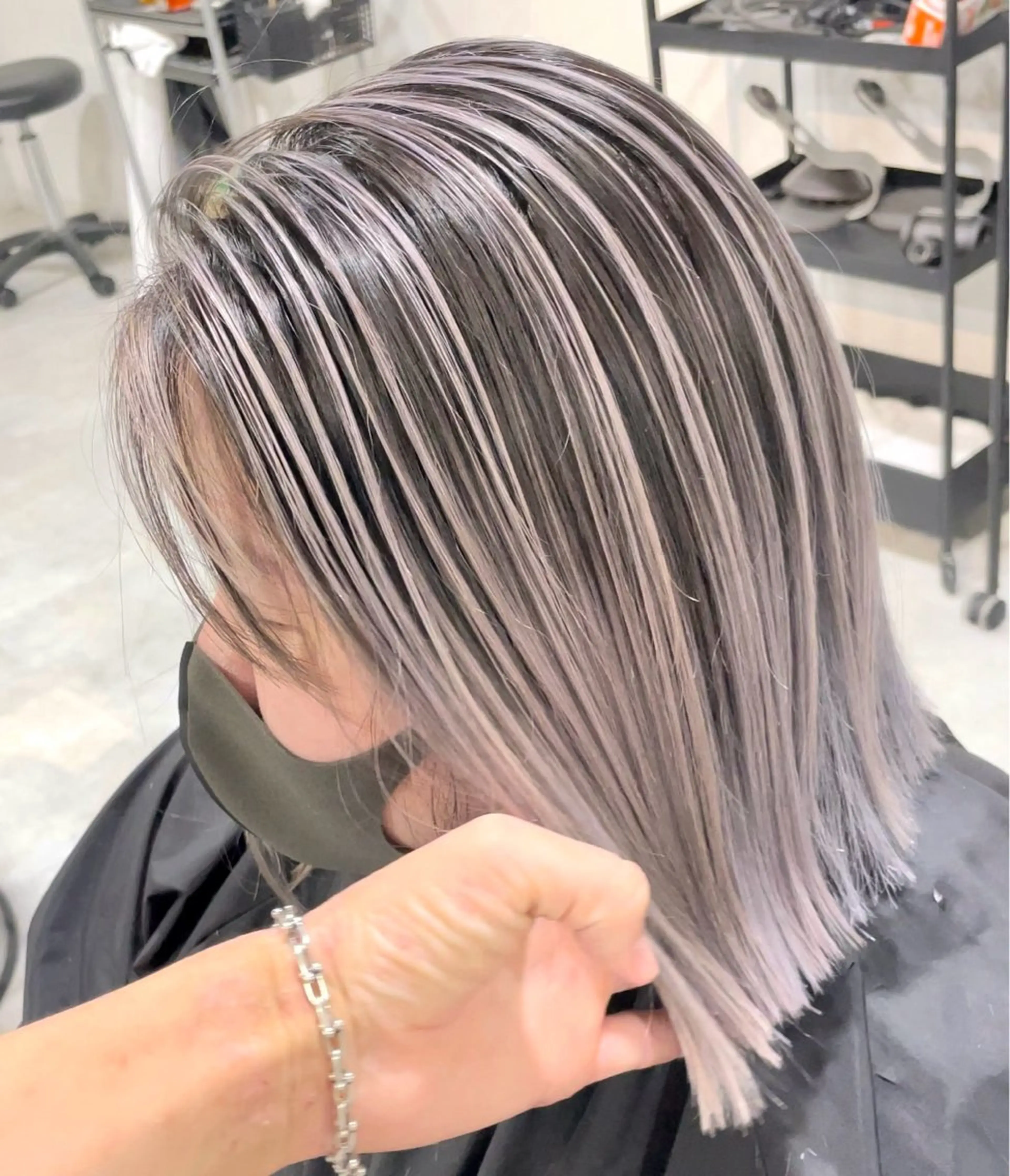 ショート ハイライト レイヤーカット ヘアカラー トリートメント 神戸でブリーチなら puty/レイヤーのヘアスタイル