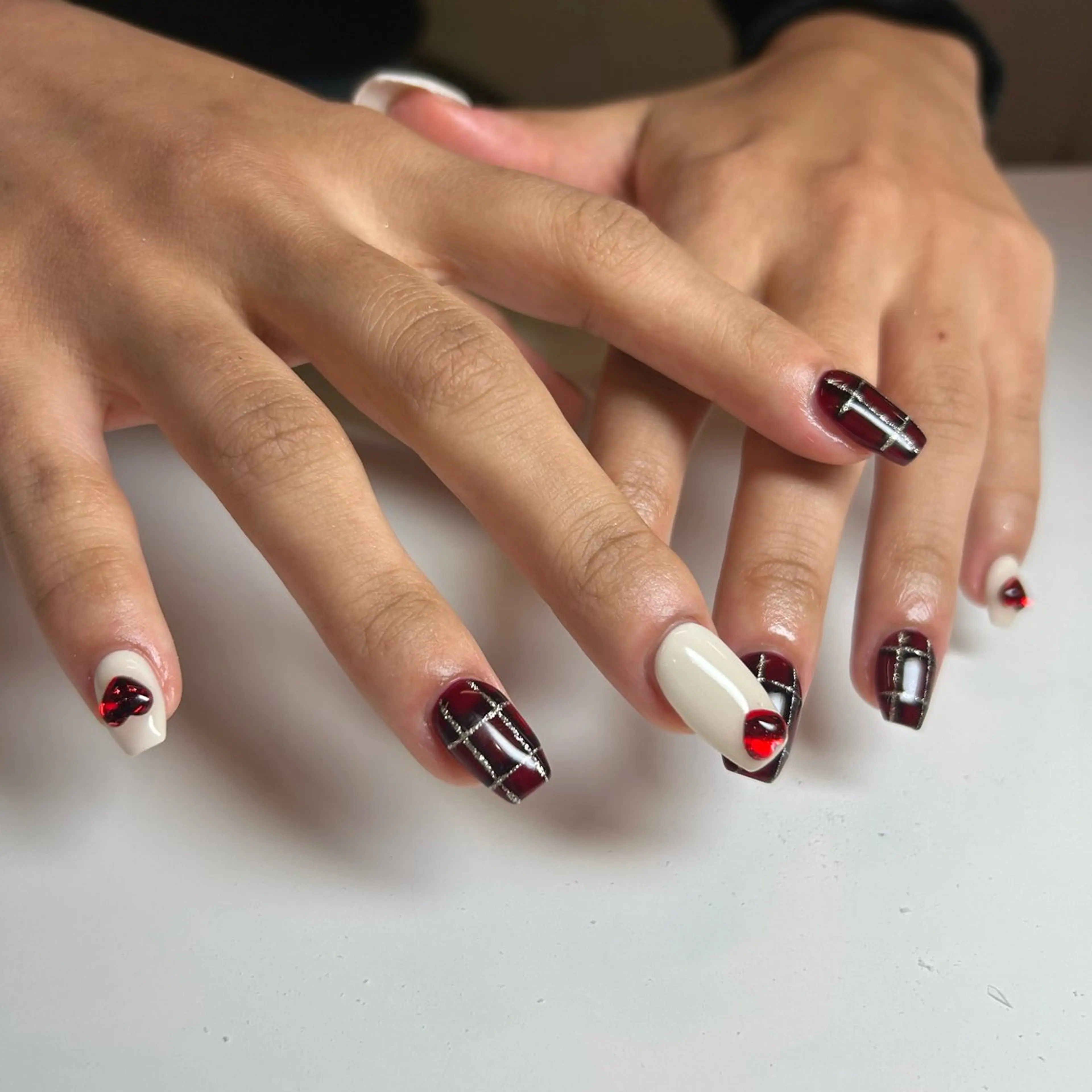 ネイル クリスマス ハンドネイル 恒川 みなみのネイルデザイン