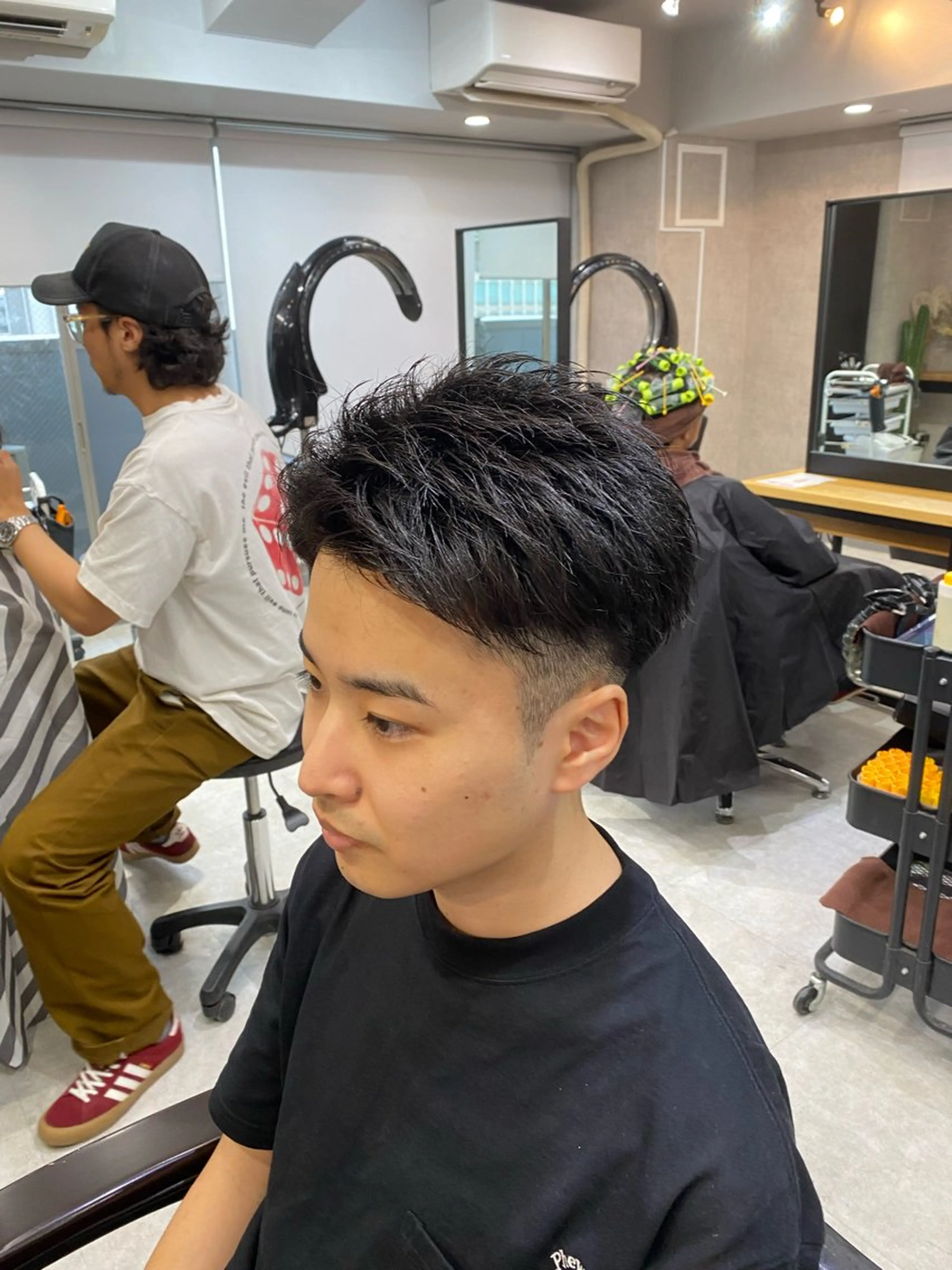ショート メンズ アップバング フェードカット 🐉『メンズ美容師』 吉田龍星🐉のヘアスタイル