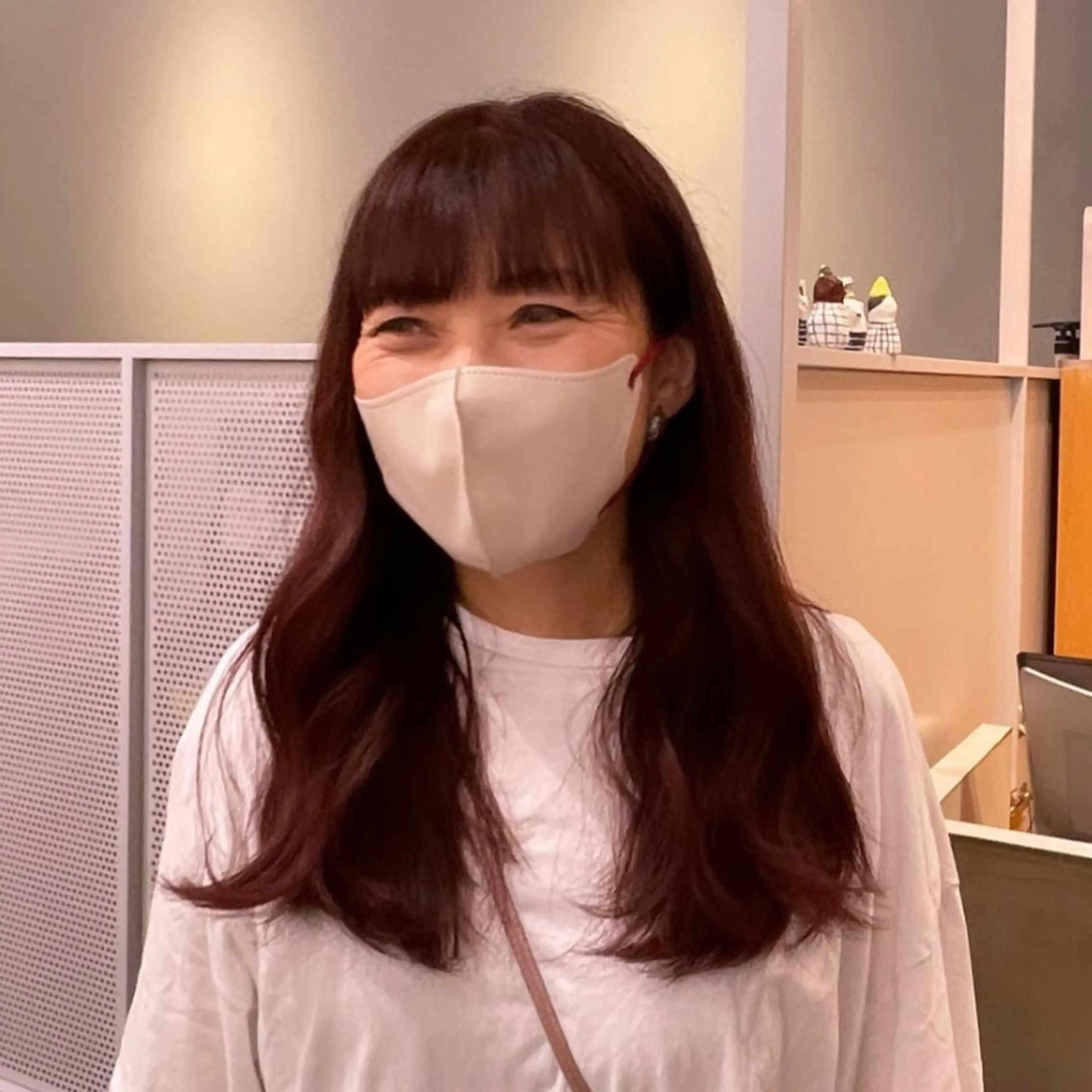 ロング カラー ヘアカラー いまかわ ゆなのヘアスタイル