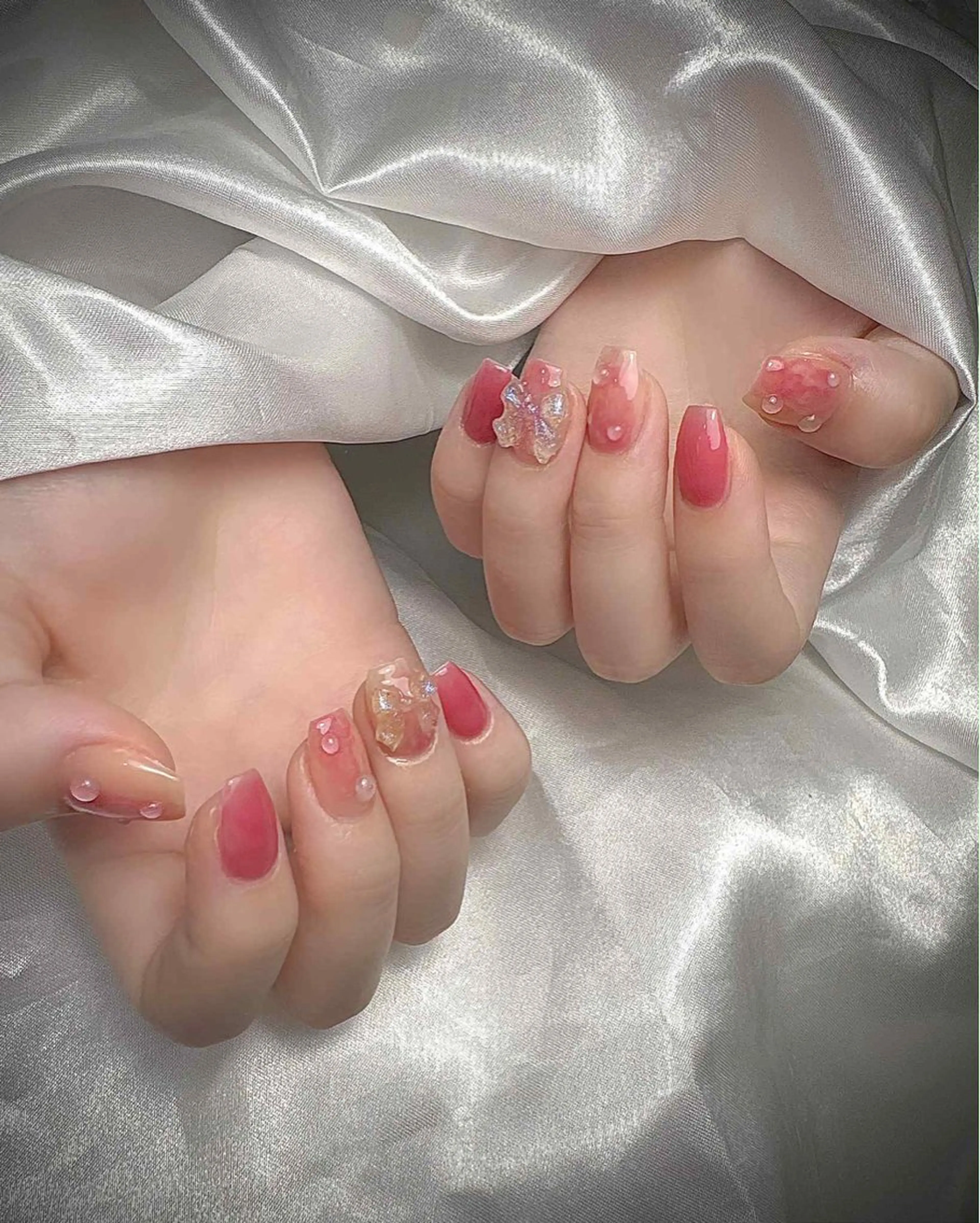 ワンカラー　デザイン4本3500円　 ( ジェルオフ追加500円) オフある場合+30分オフ時間。の写真