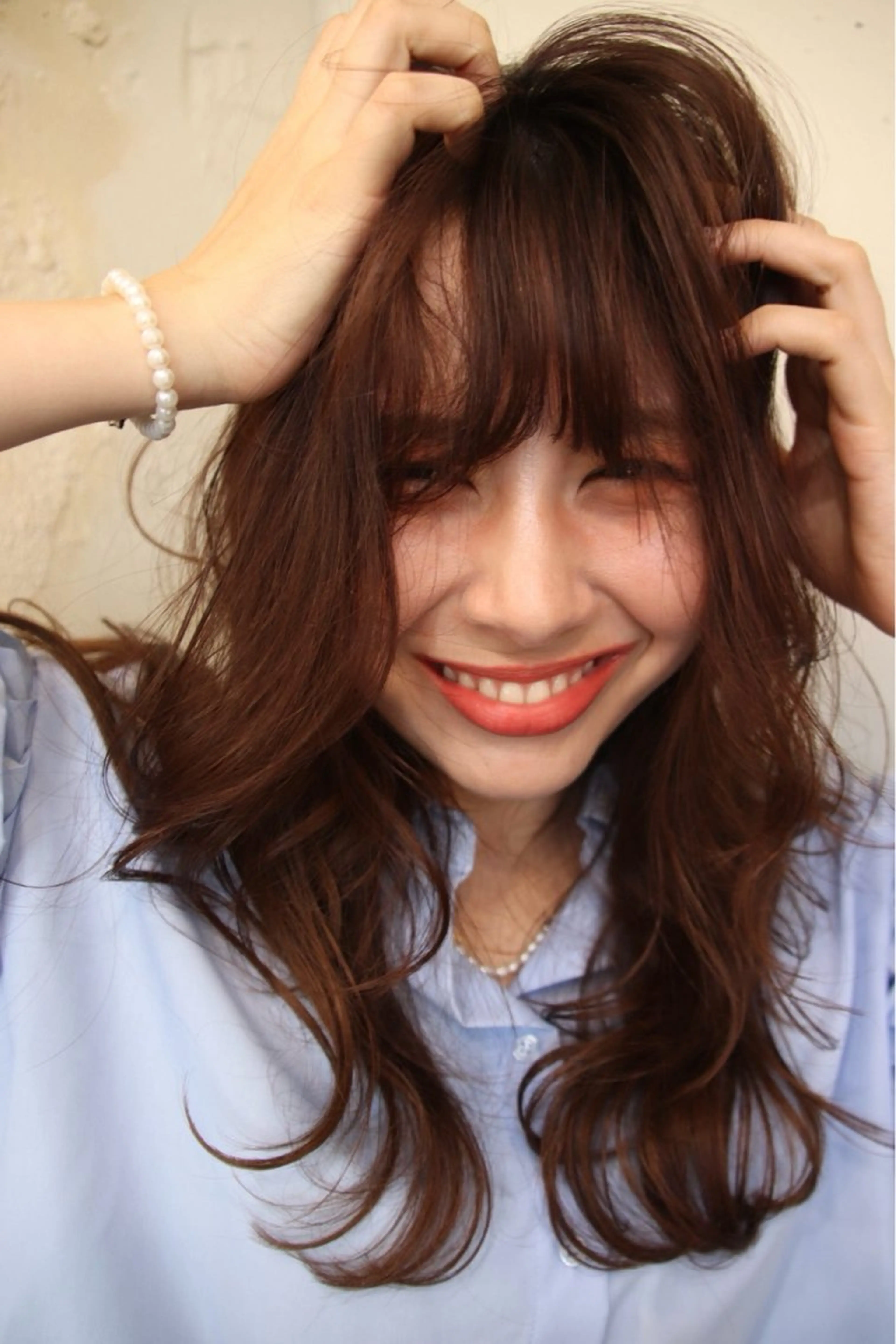 ロング カット ヘアカラー 大竹 哲也のヘアスタイル
