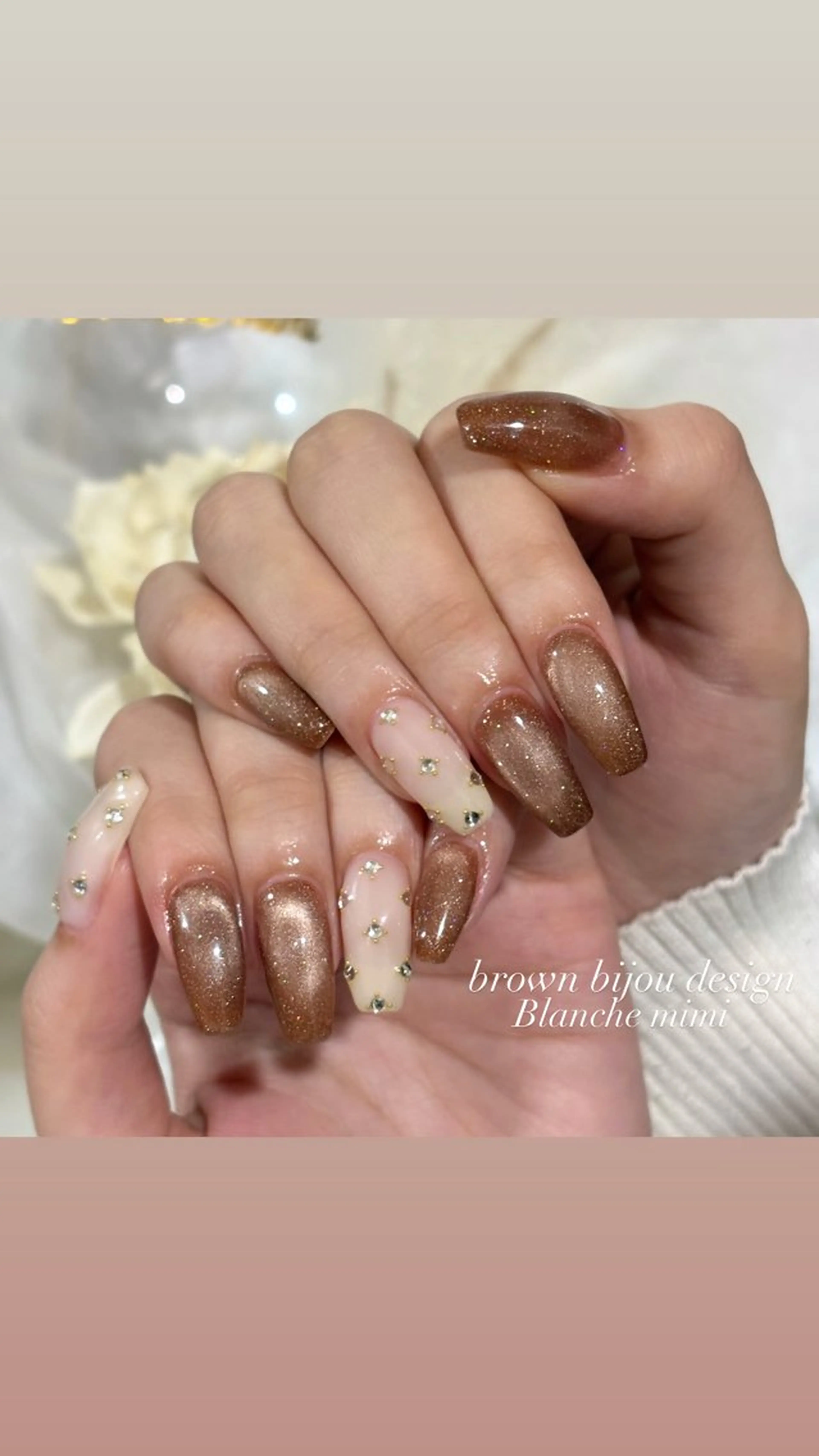 ネイル ハンドネイル Blanche mimi.u_aのネイルデザイン