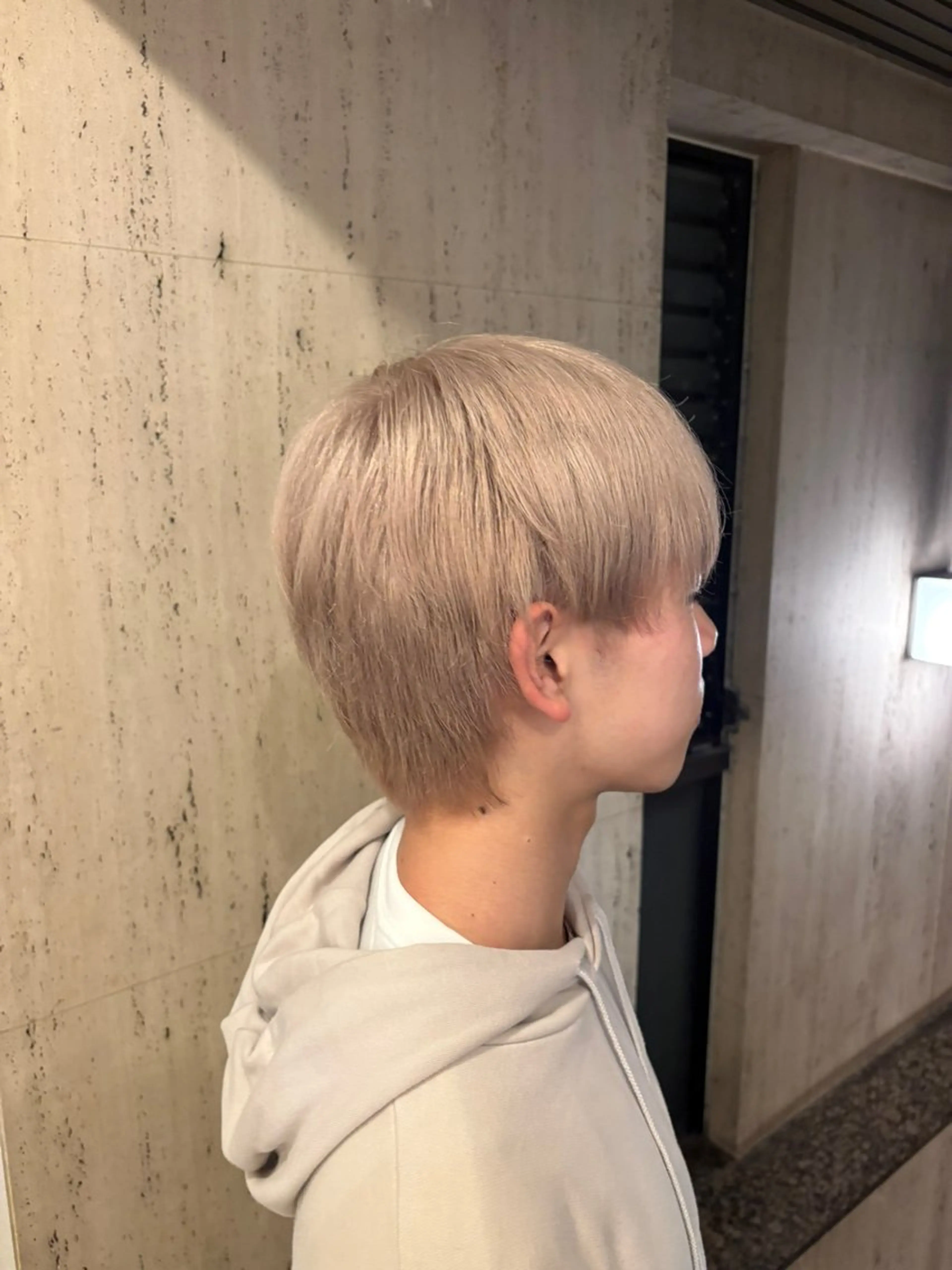 カラー メンズ メンズブリーチ ベージュカラー ブリーチ ミルクティーベージュ ヘアカラー メンズハイトーン特化 てるぼうのヘアスタイル