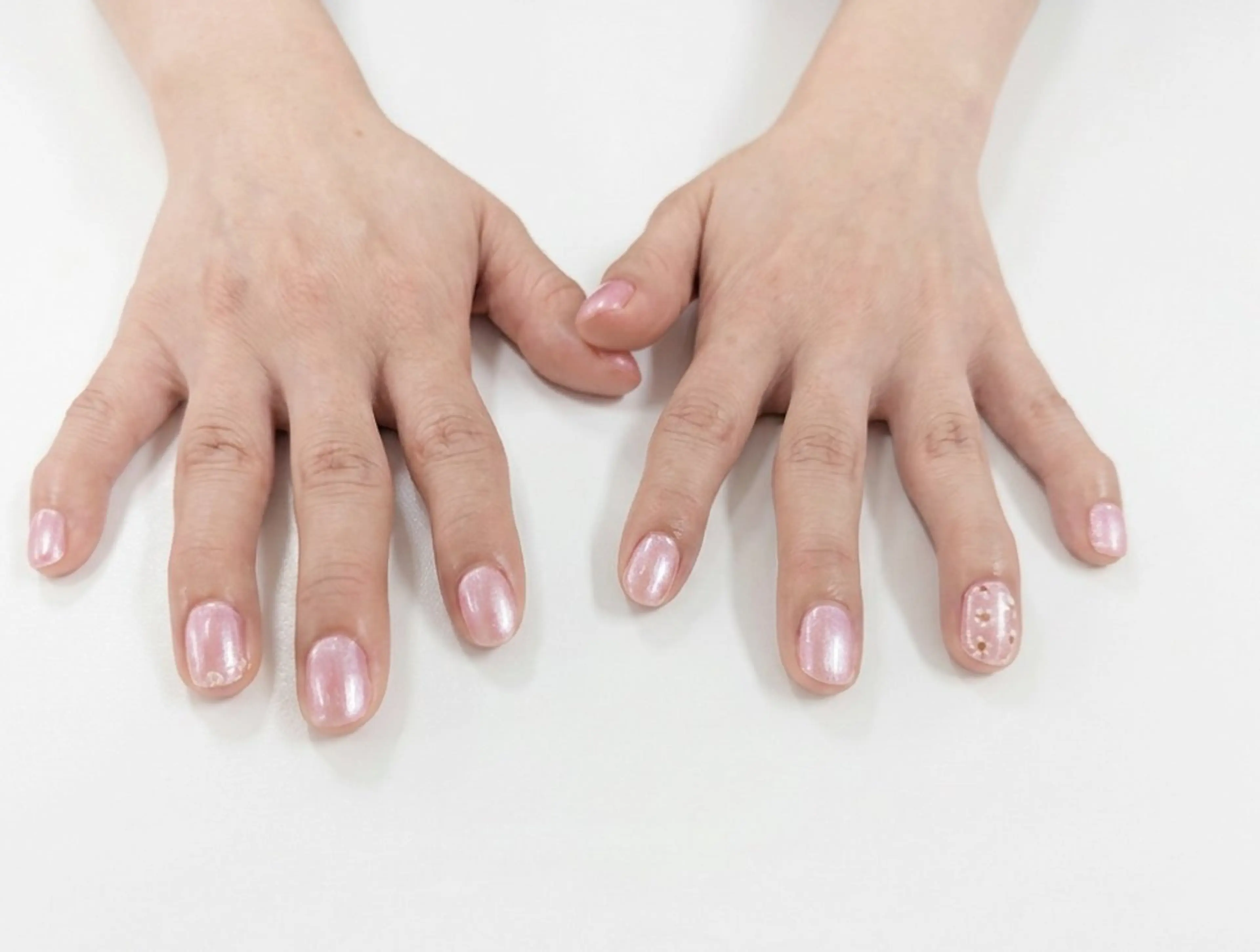 ネイル アートネイル ワンカラーネイル ピンク セプトアカデミー ayaのネイルデザイン