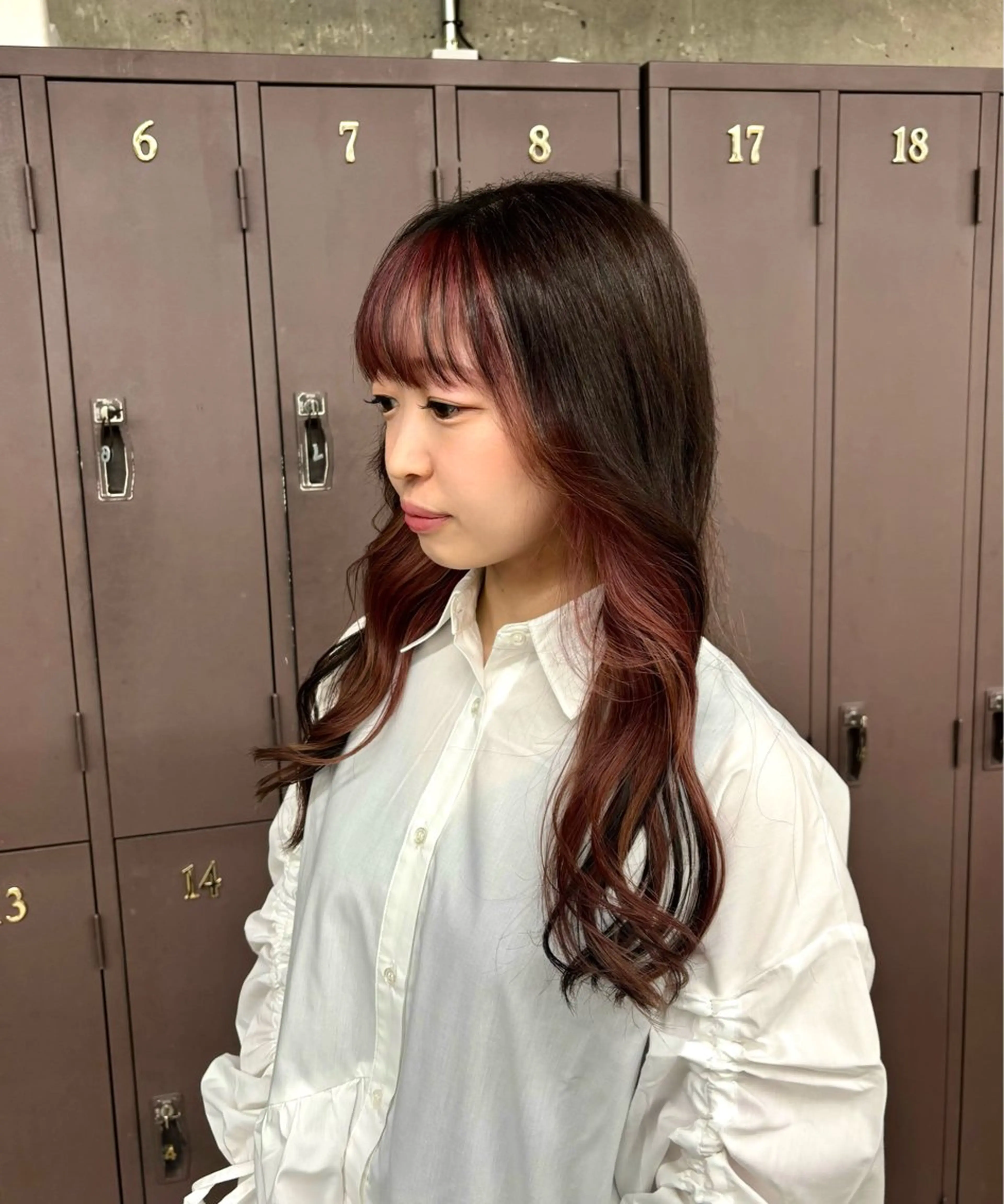 ロング カラー ヘアカラー 宮崎 わか菜/透明感カラーのヘアスタイル
