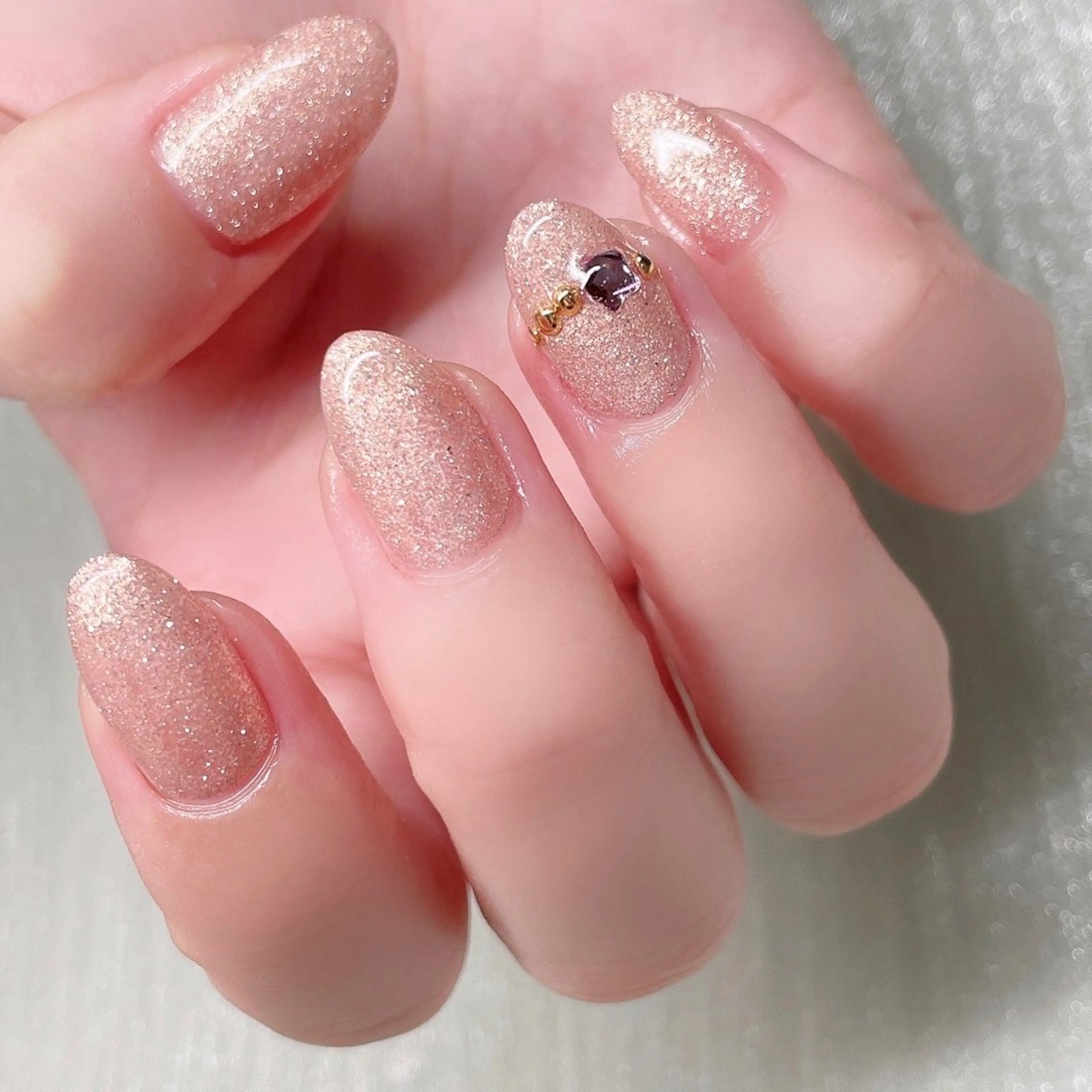 ネイル ストーンネイル ハンドネイル Nailist suzuのネイルデザイン