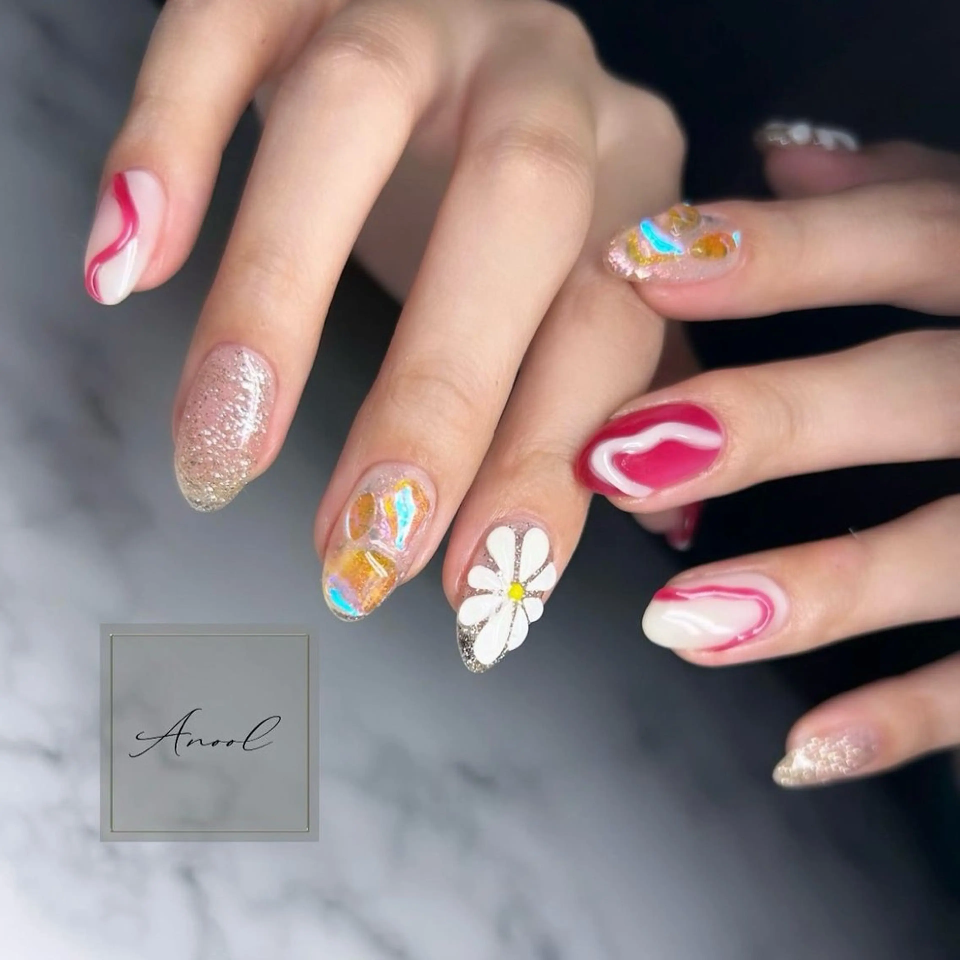 ネイル ハンドネイル Anool 新宿 Gratia店のネイルデザイン