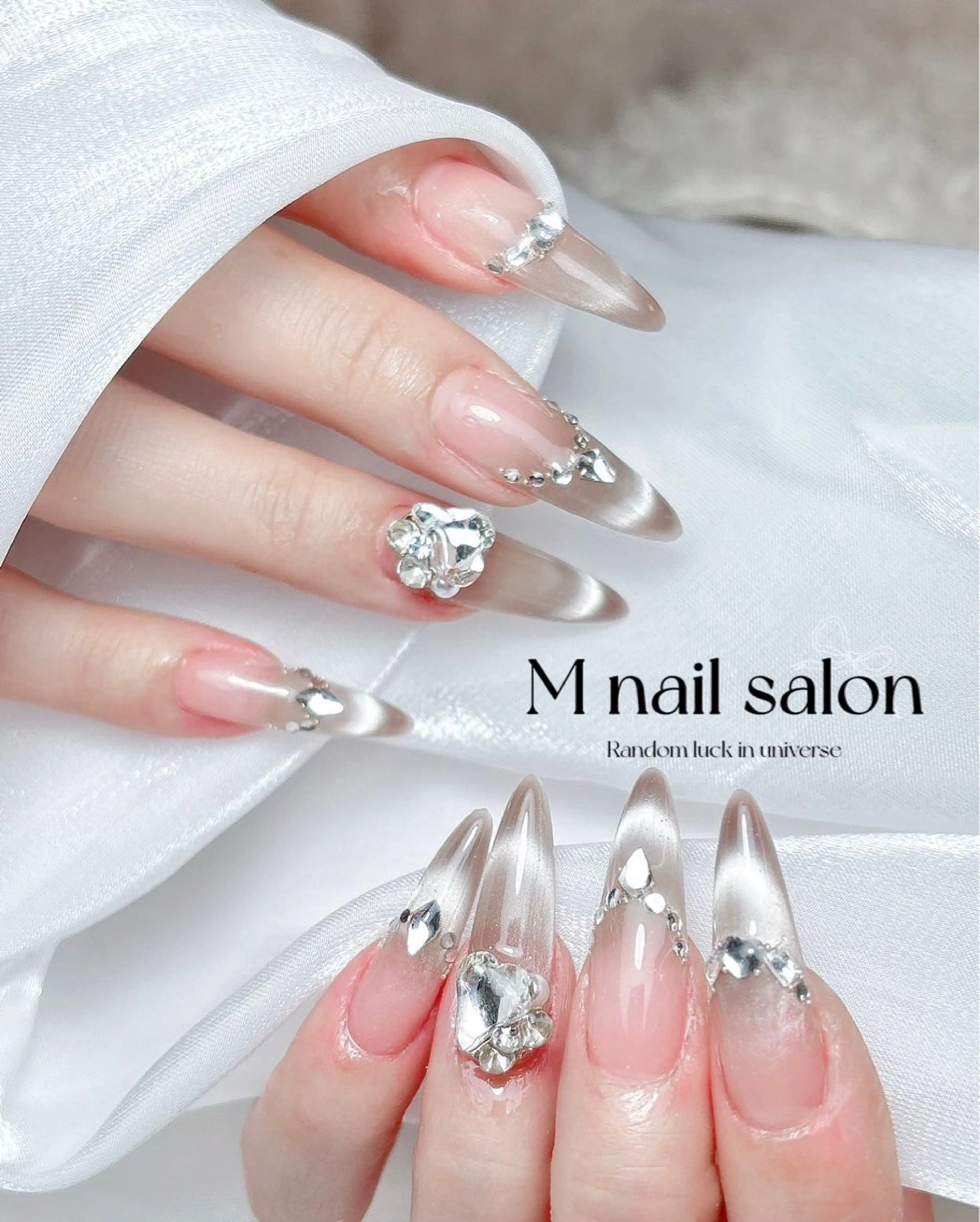 ネイル ハンドネイル M🌷nail 長さだし専門店のネイルデザイン