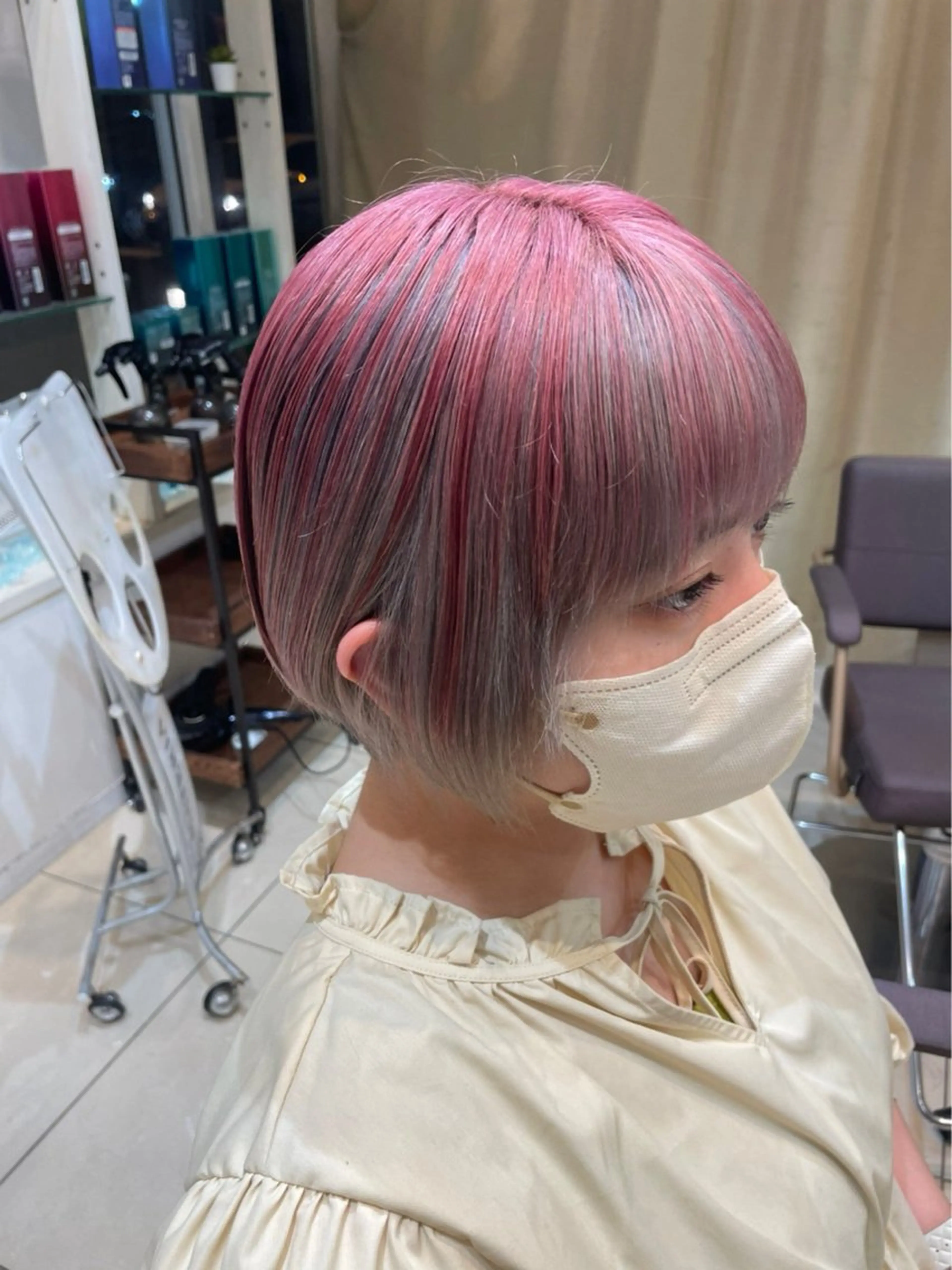 ショート カラー デザインカラー カット ヘアカラー トリートメント 《ブリーチ/赤み消し /髪質改善》若松良樹のヘアスタイル