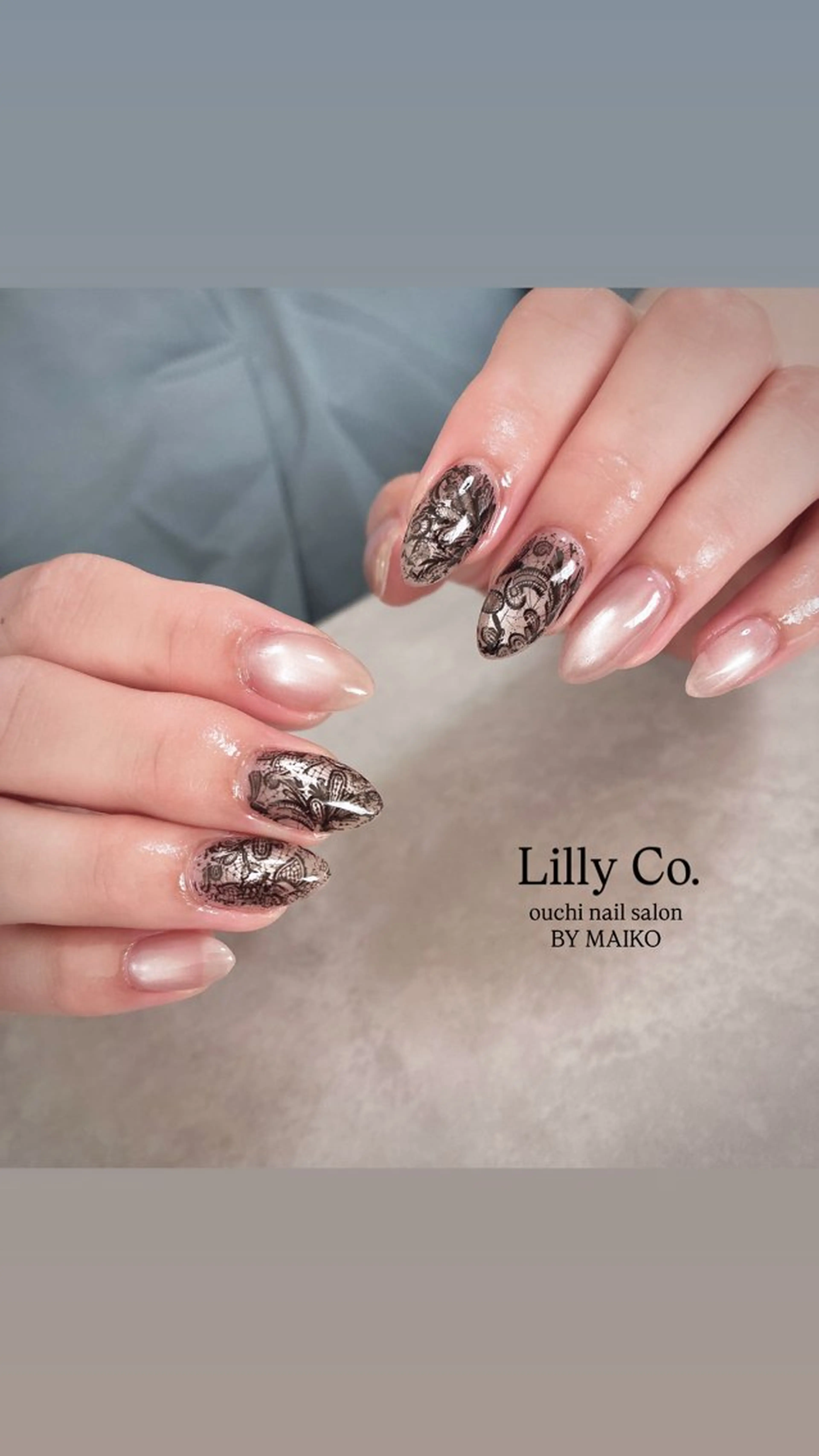 ネイル レース ハンドネイル ハンドケア Lilly Co.のネイルデザイン