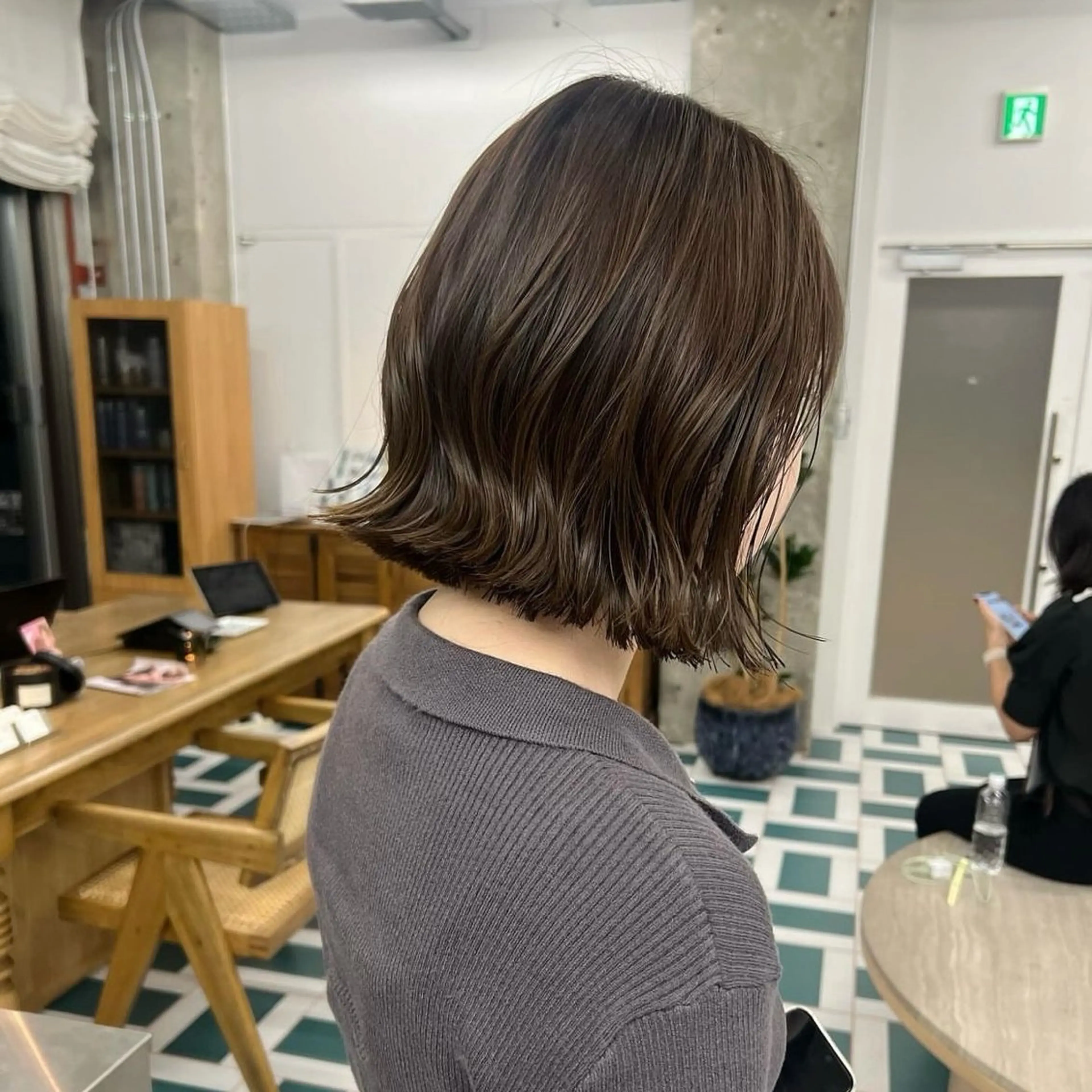 カラー RIN🎀レイヤー/ ボブ/オリーブカラーのヘアスタイル