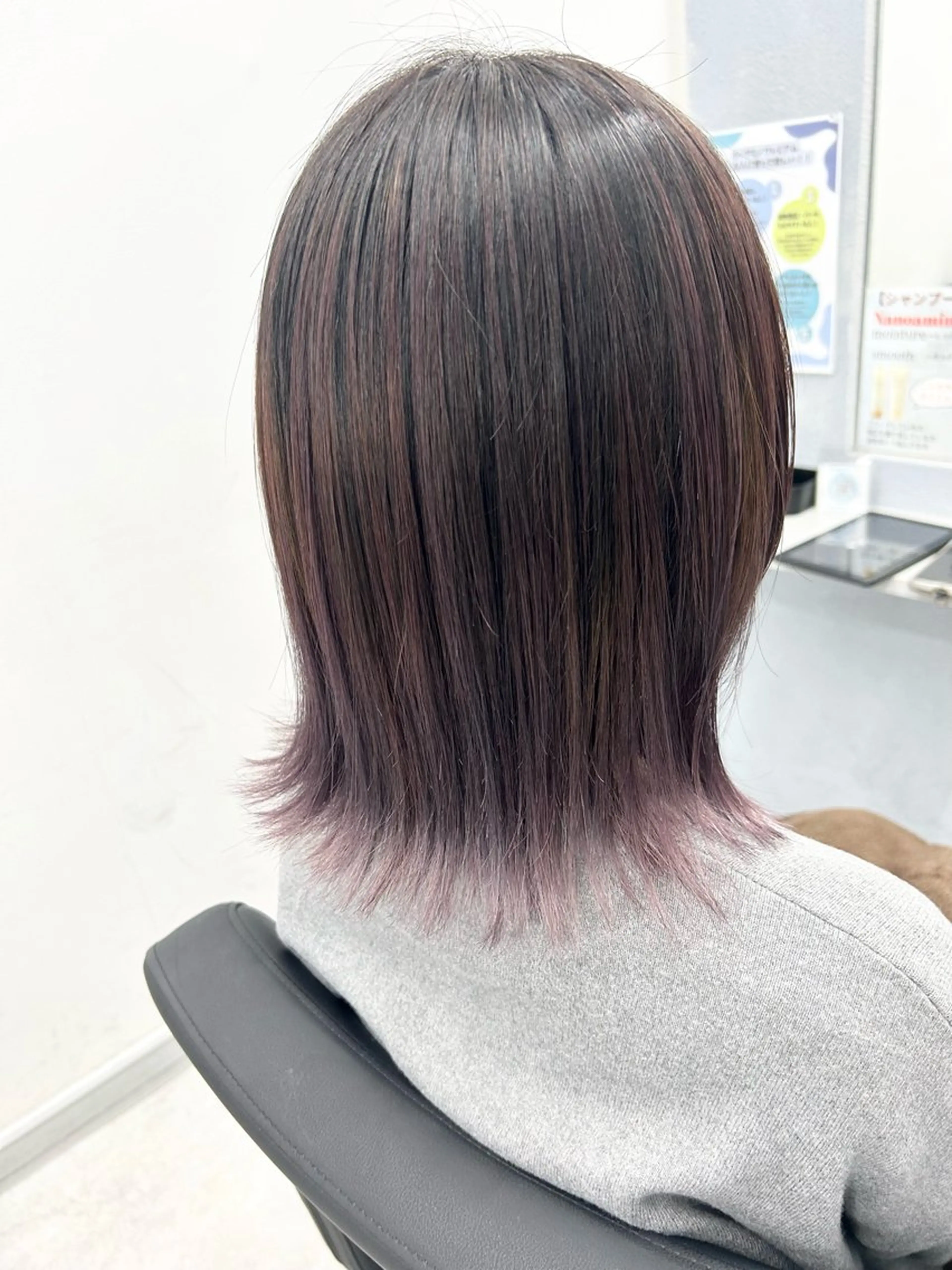 ミディアム カット ヘアカラー カットモデル急募🌈 技術責任者久保のヘアスタイル