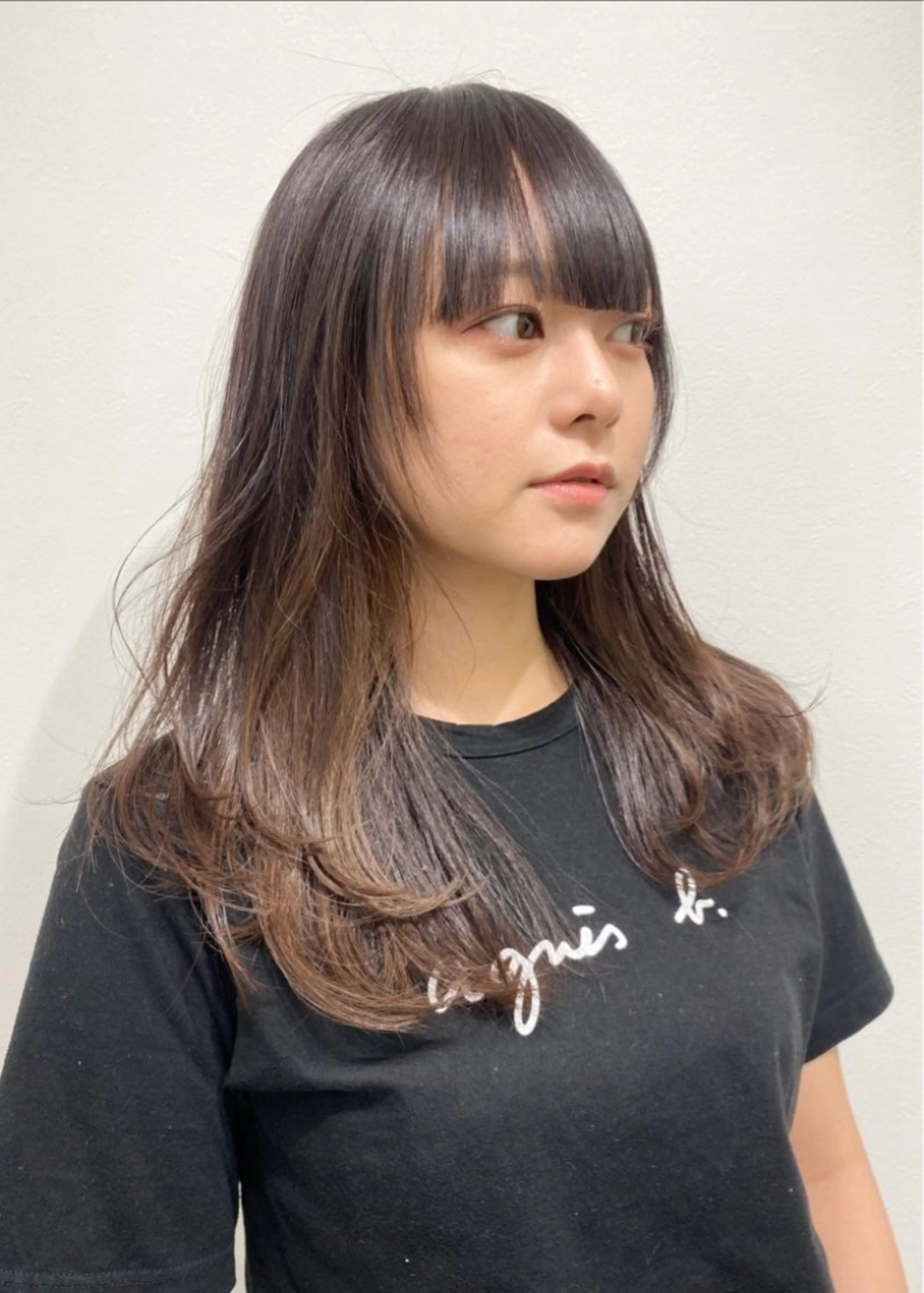 セミロング カラー カット ヘアカラー トリートメント tomomi /レイヤーカットのヘアスタイル