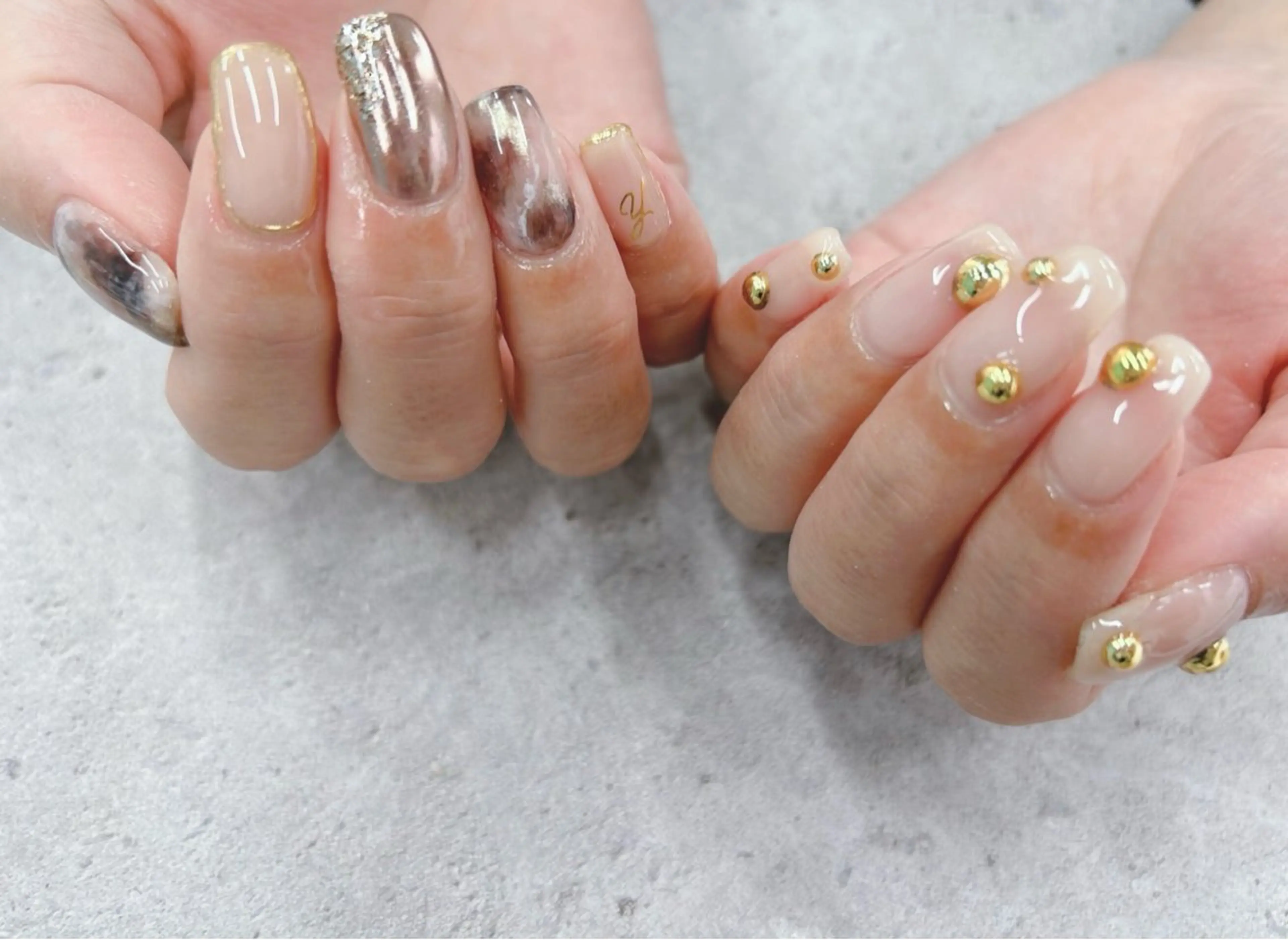 ネイル ニュアンスネイル ハンドネイル Nail Salon agré所属・agré ネイルサロン　アグレのネイルデザイン