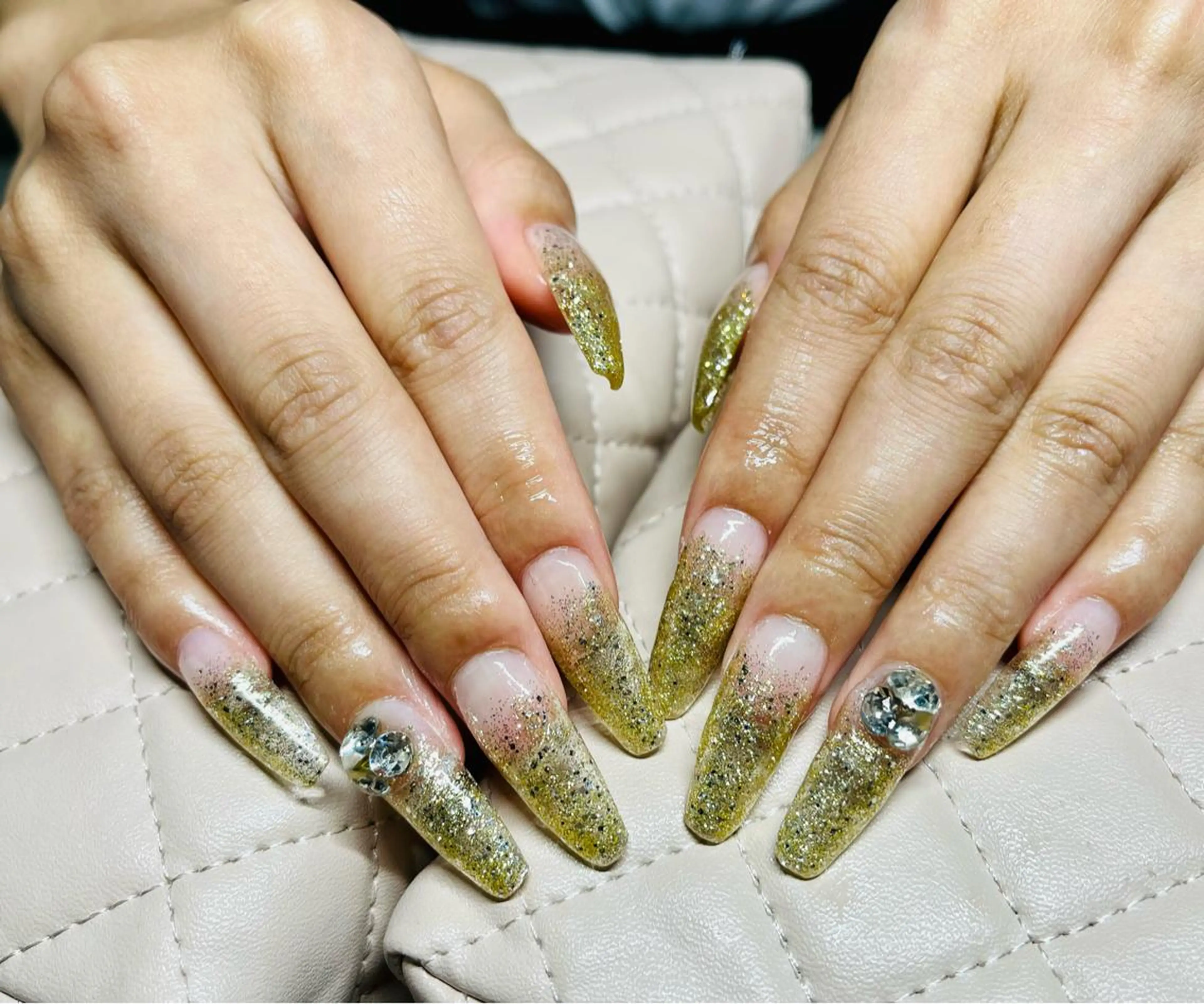 ネイル ハンドネイル goldgleams ちなのネイルデザイン