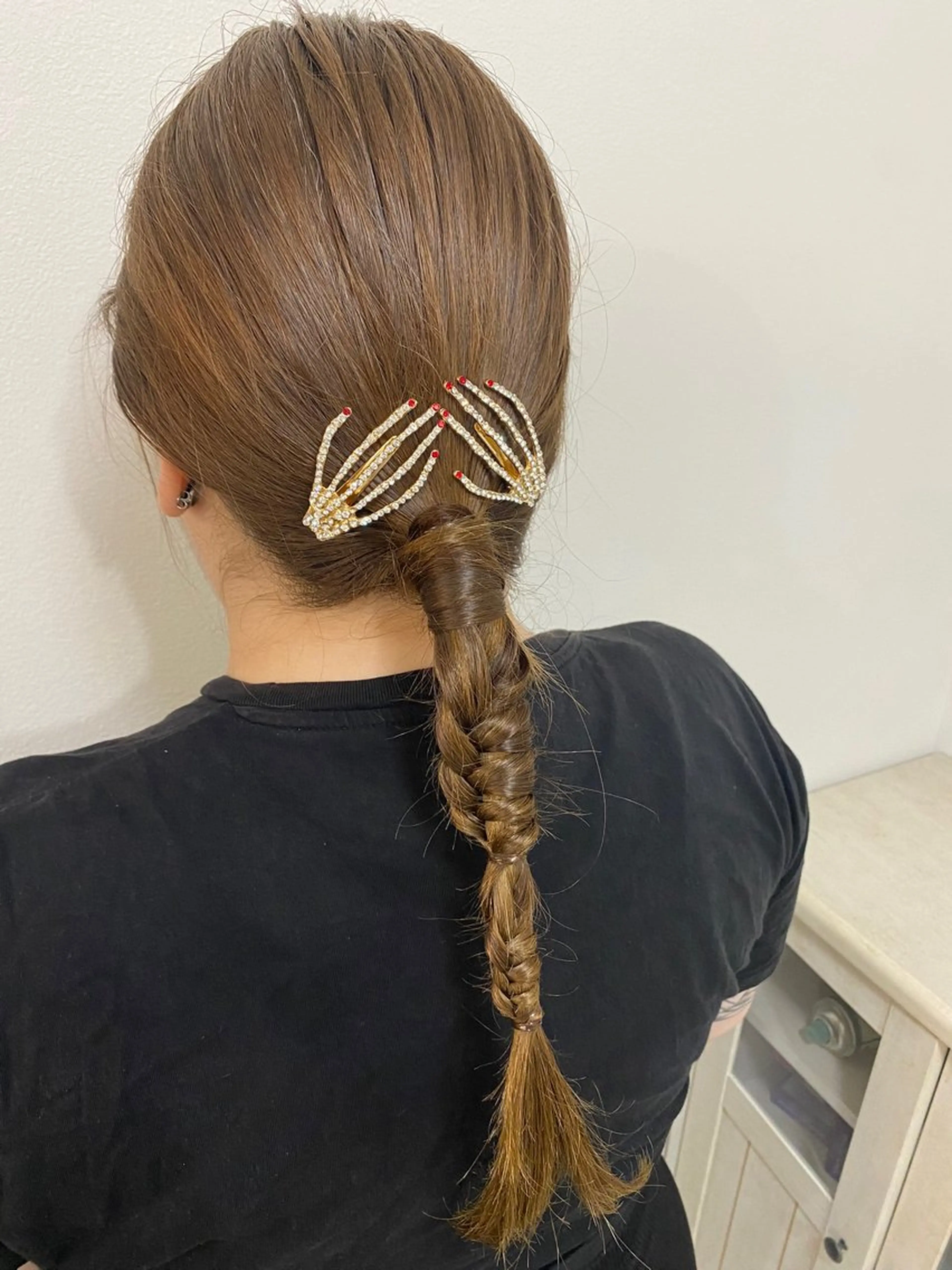 セミロング カラー パーマ ヘアアレンジ ハロウィン ヘアセット Hiroshi ヒロシのヘアスタイル