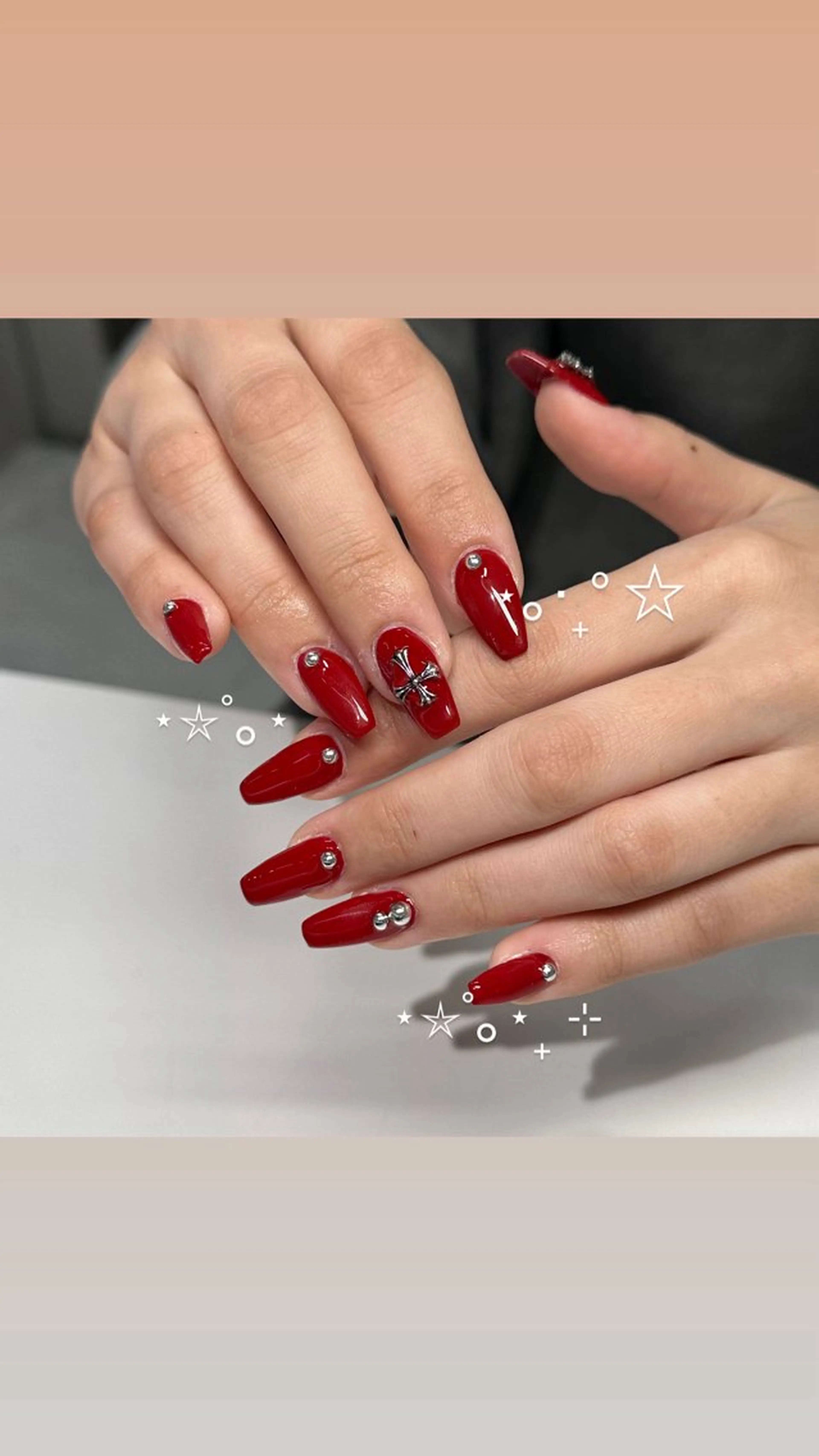 ネイル ボルドー ハンドネイル WOLTOKYO渋谷 yunaのネイルデザイン