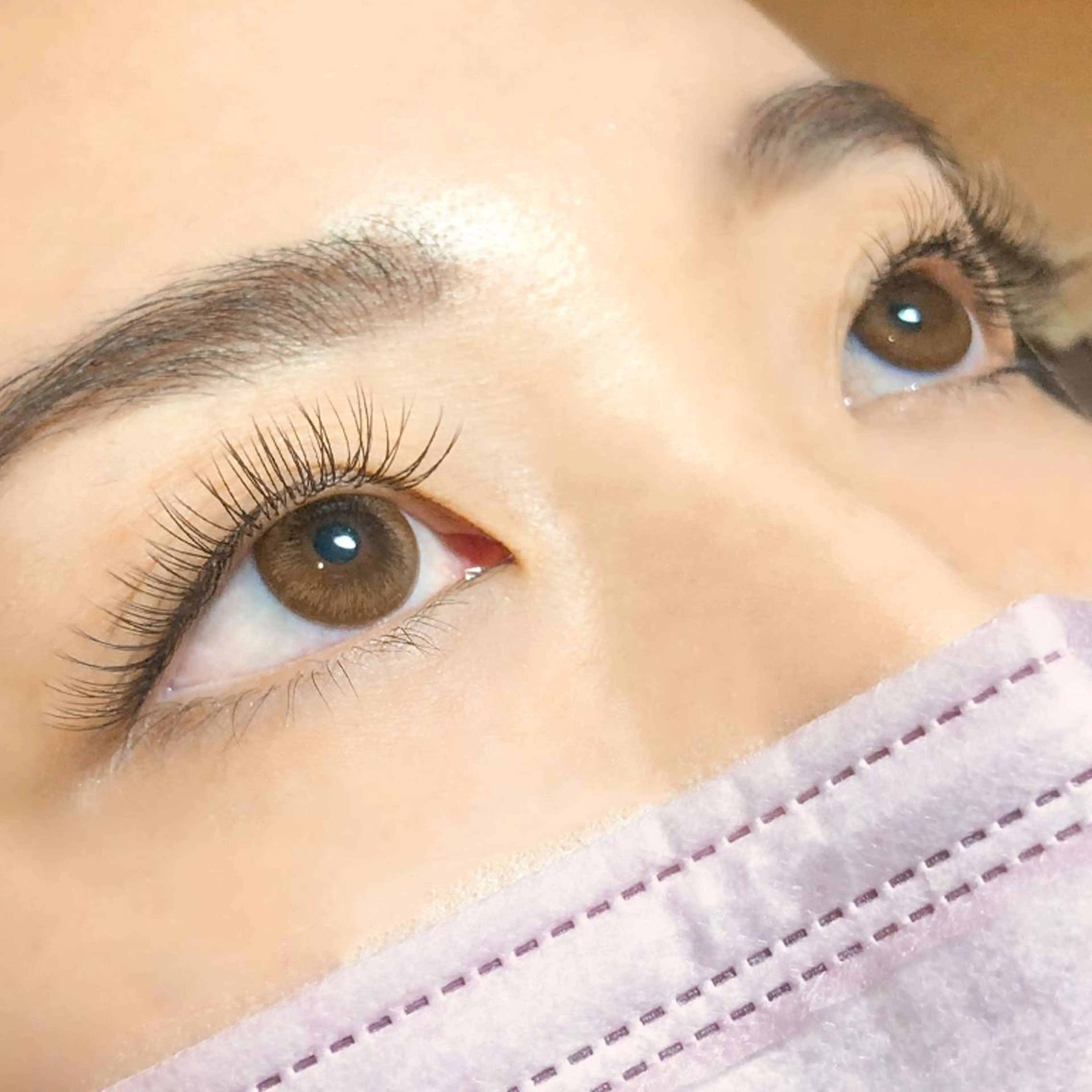 マツエク・マツパ カラーマツエク フラットラッシュ Mii .のマツエク・マツパデザイン