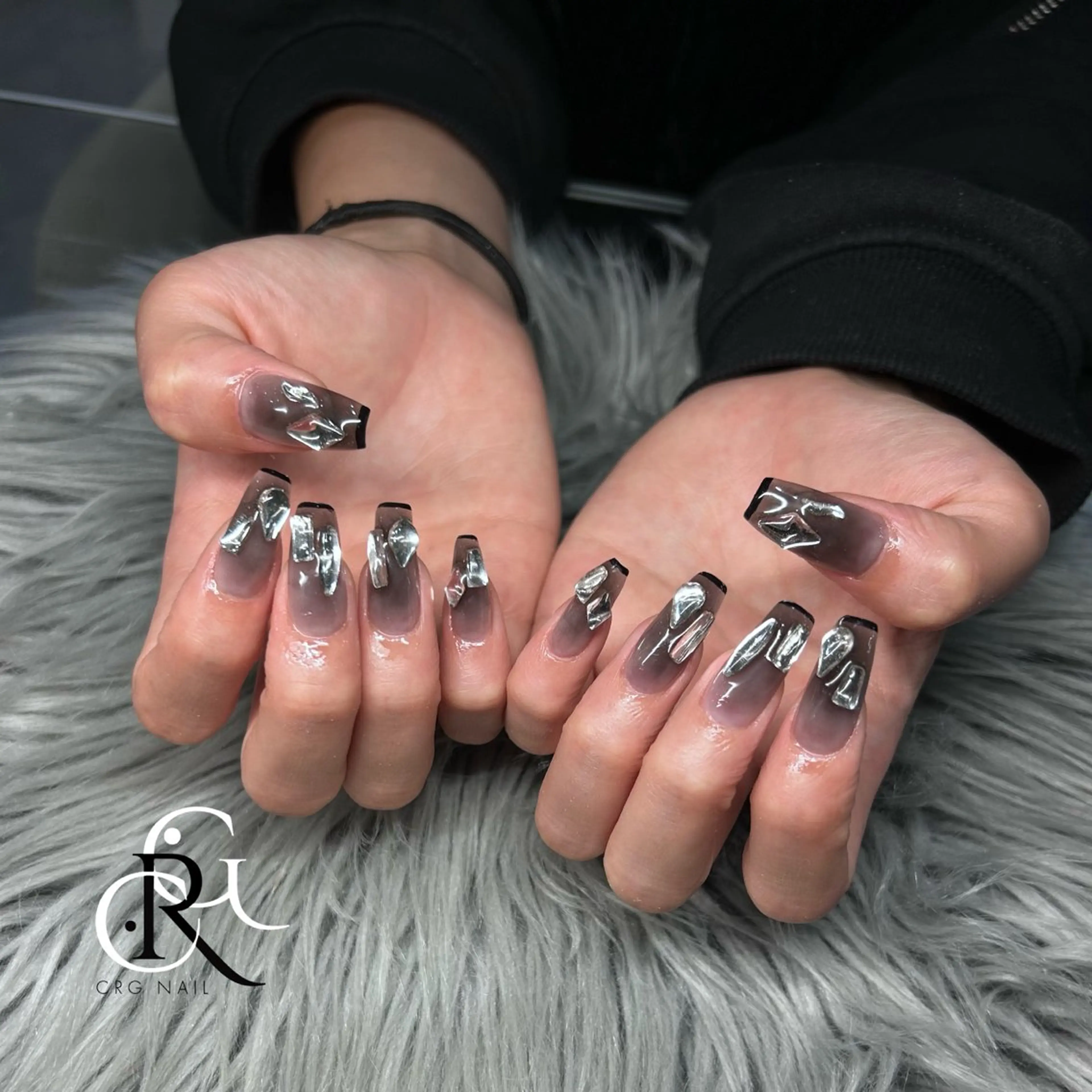 ショート ショートヘア ハンドネイル CRGNAIL RENAのネイルデザイン