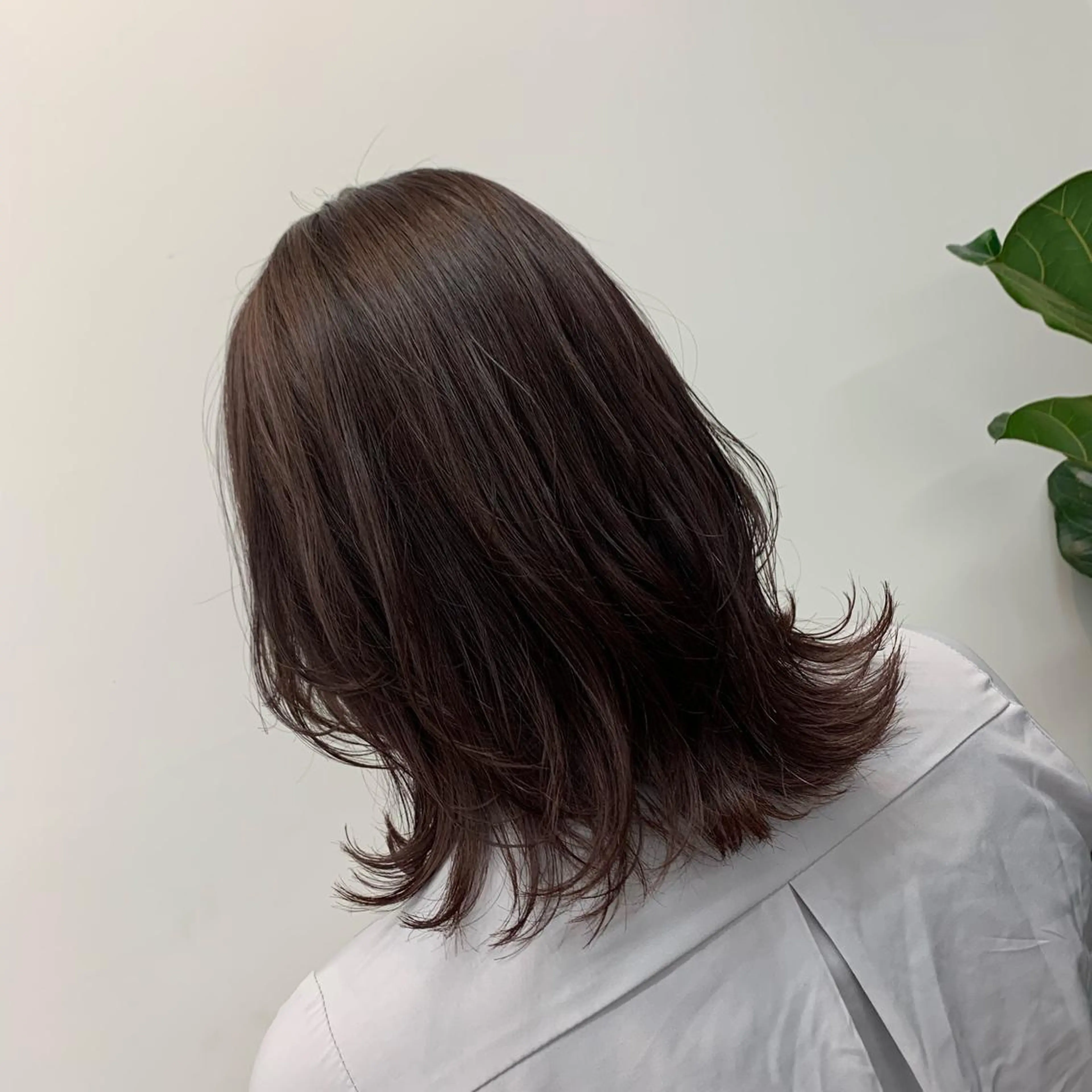ミディアム カラー leben serikaのヘアスタイル