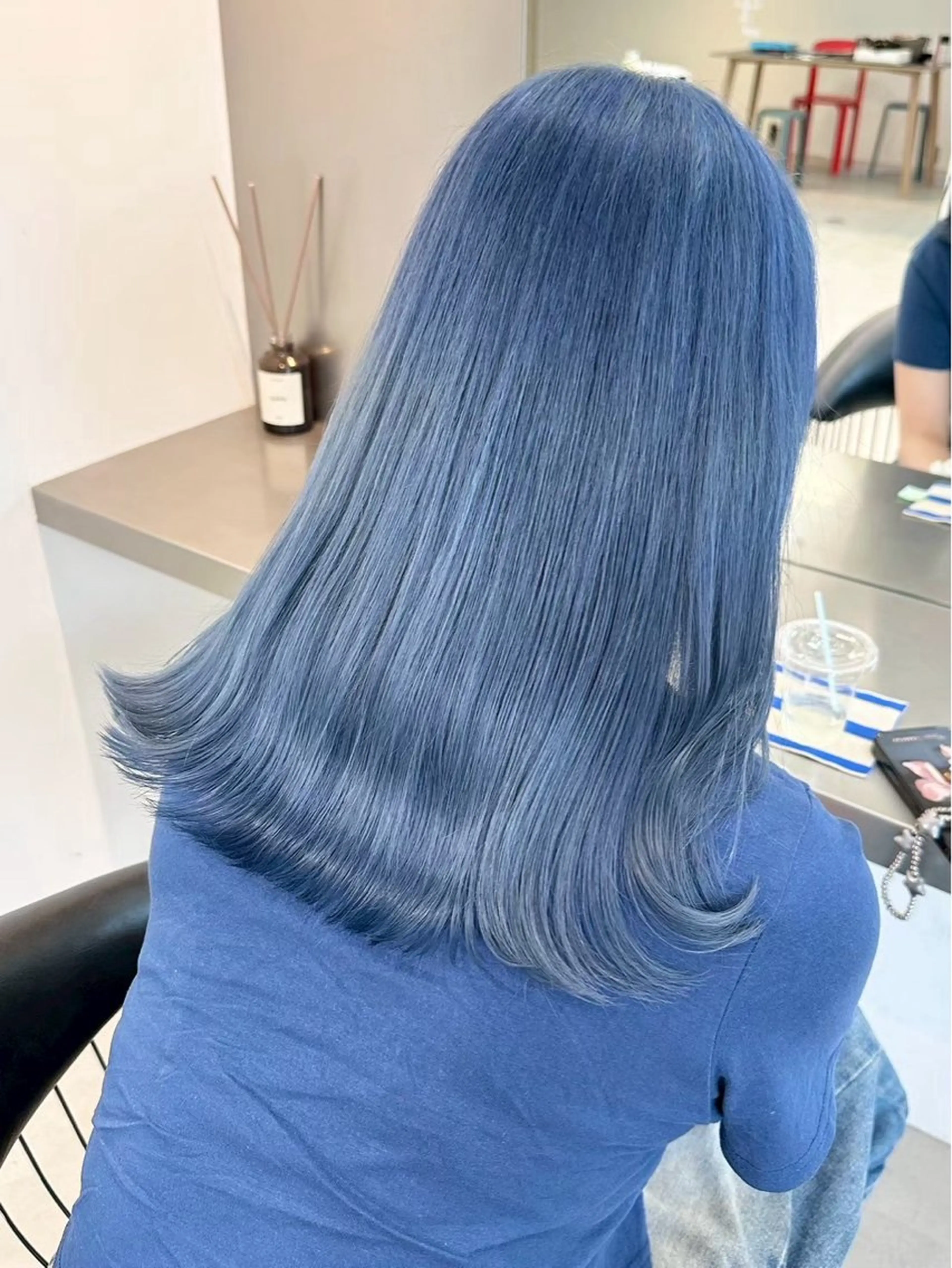 セミロング ヘアカラー nanami lucktokyoのヘアスタイル