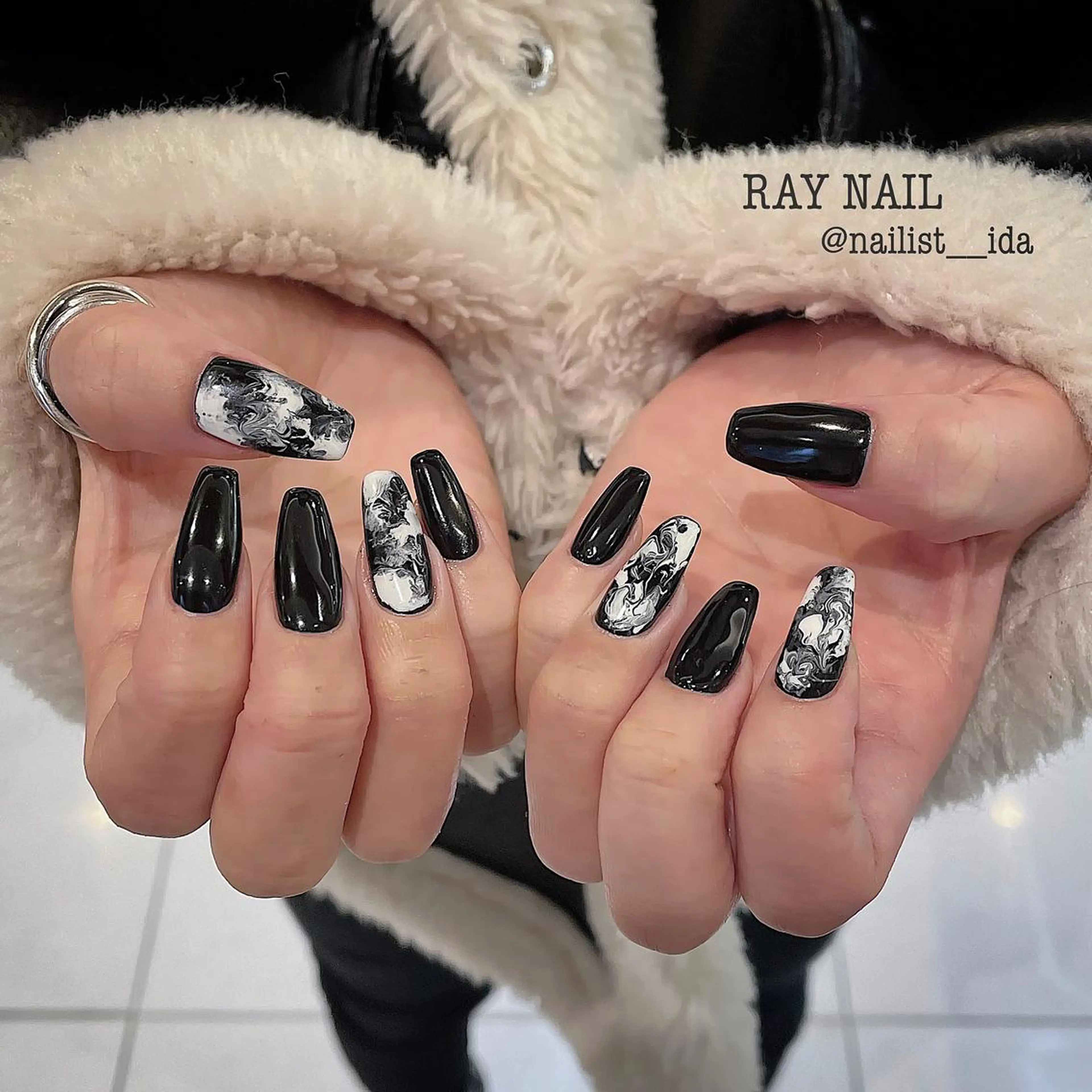 ネイル アートネイル ニュアンスネイル Arowa 伊田のネイルデザイン