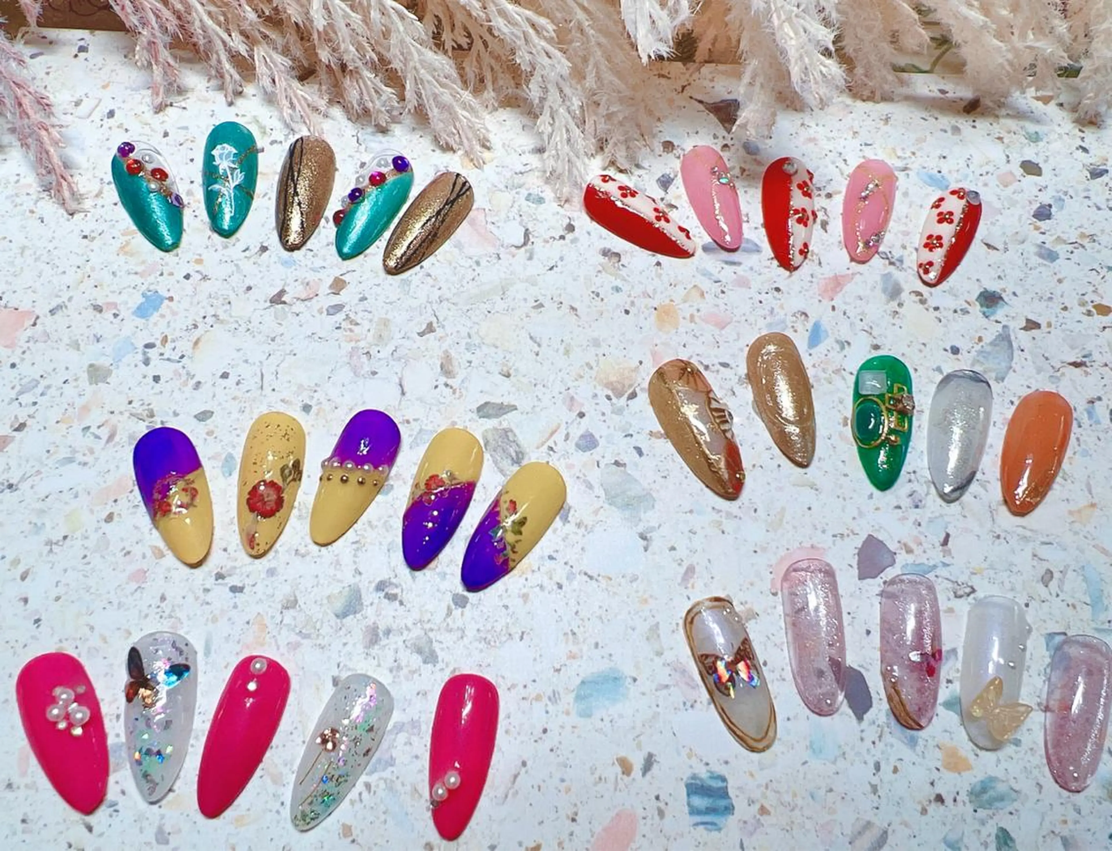 ネイル 成人式 ハンドネイル Melody メロディのネイルデザイン