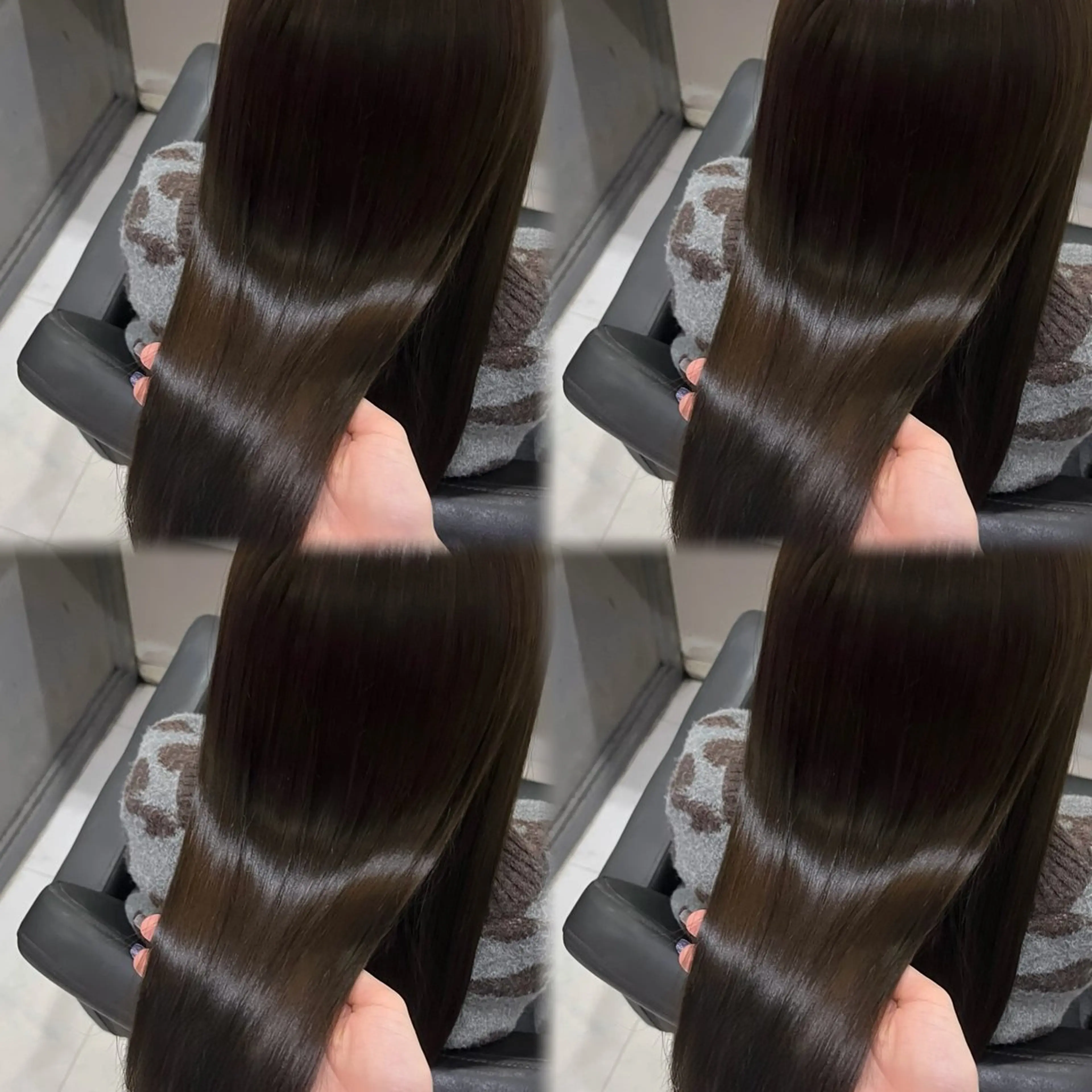 セミロング カラー ヘアカラー トリートメント 🦋REISA🦋 エクステ×ハイトーンのヘアスタイル