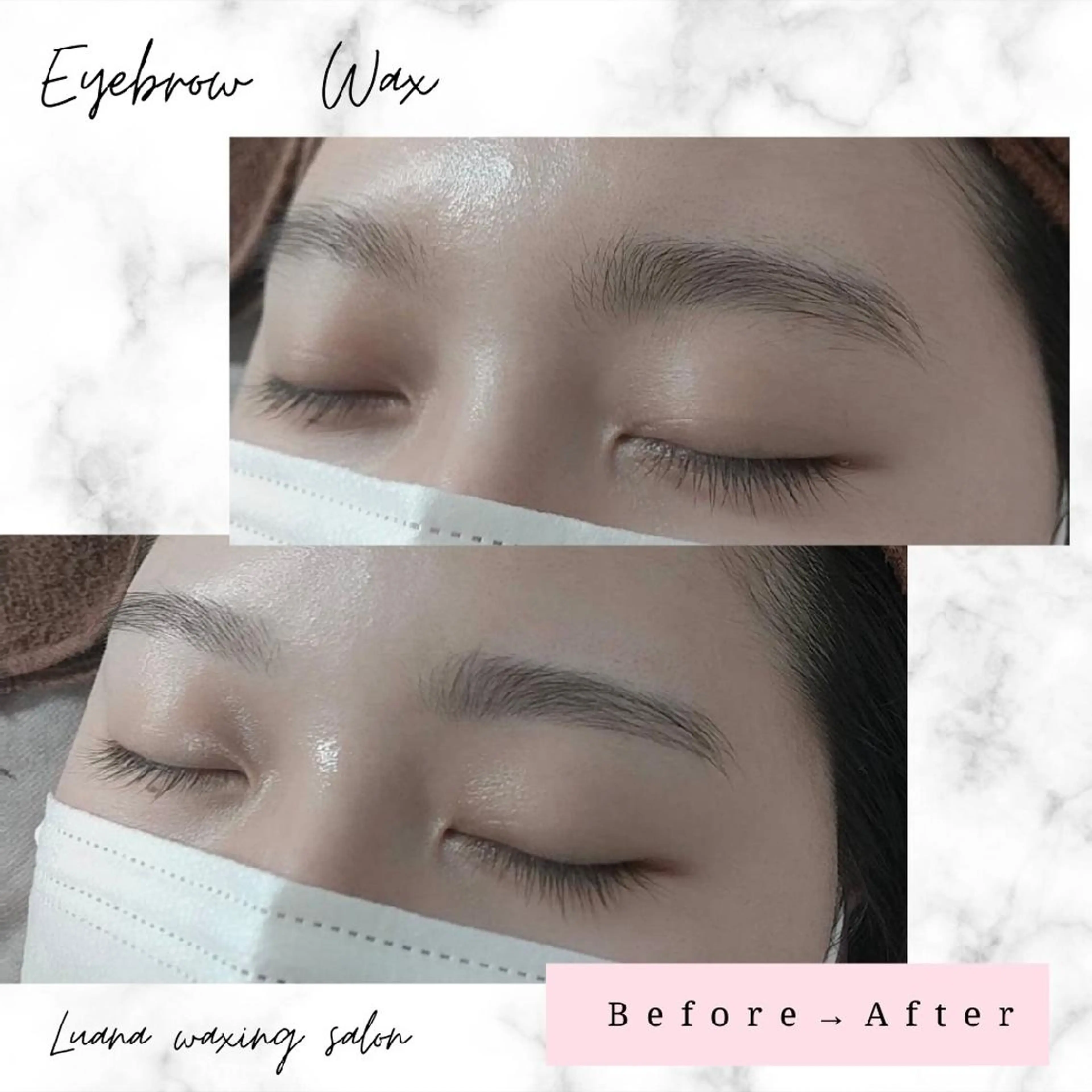 アイブロウ 眉毛ワックス脱毛 Luana wax 🐚根本のエステ・リラクイメージ