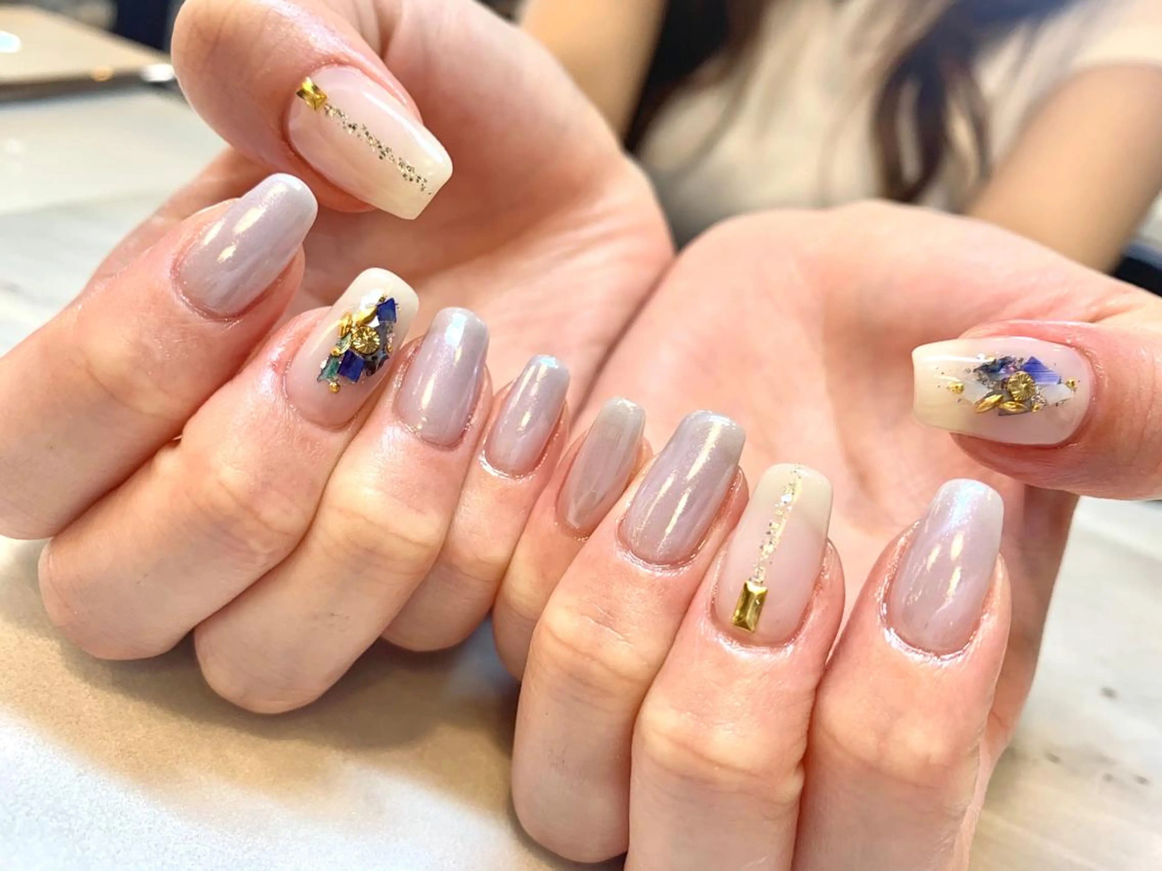 ネイル 持ち込み 水戸 彩夏のネイルデザイン