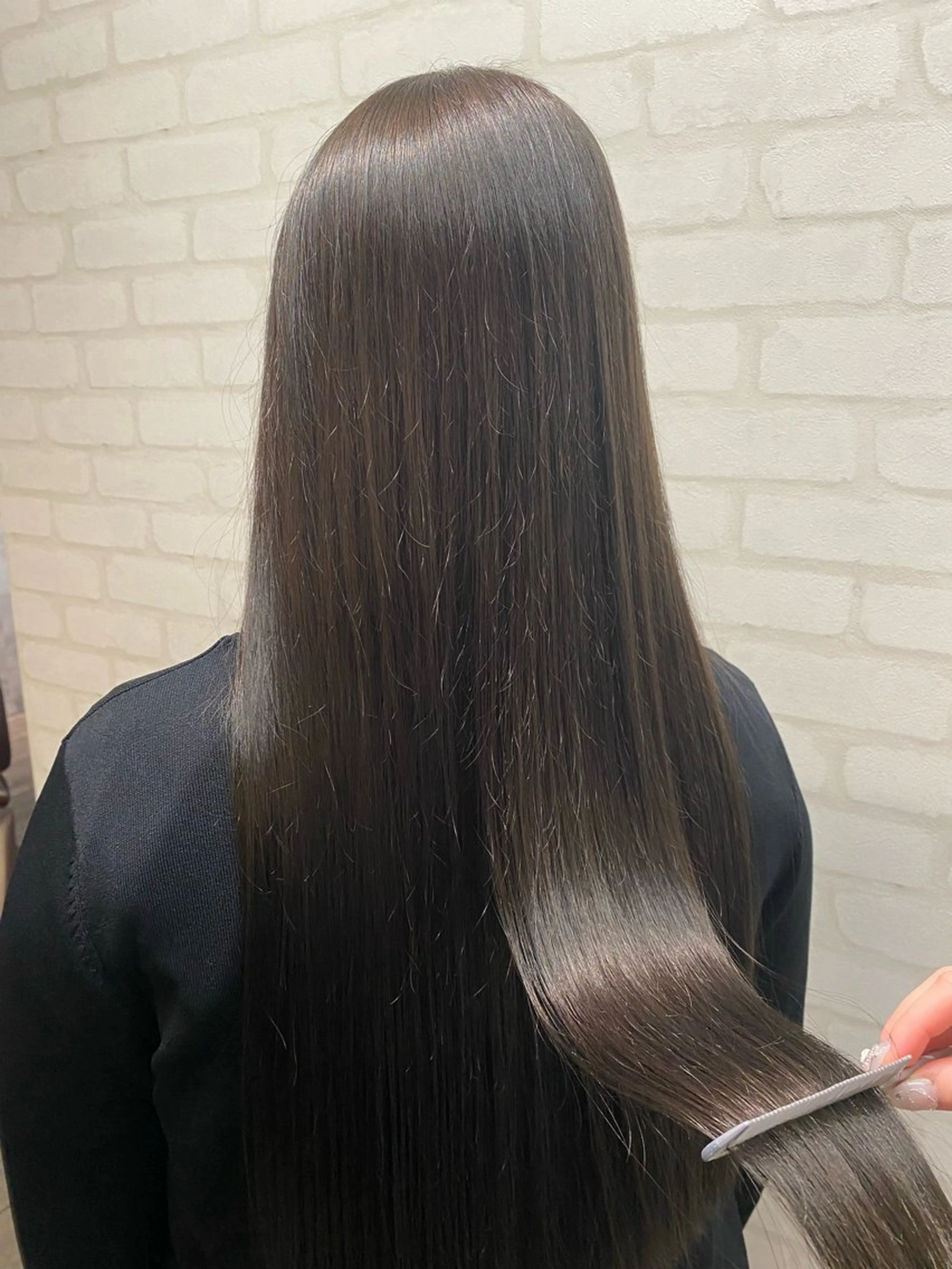 ロング トリートメント ヘアカラー トリートメント THETAふじみ野 野宮のヘアスタイル