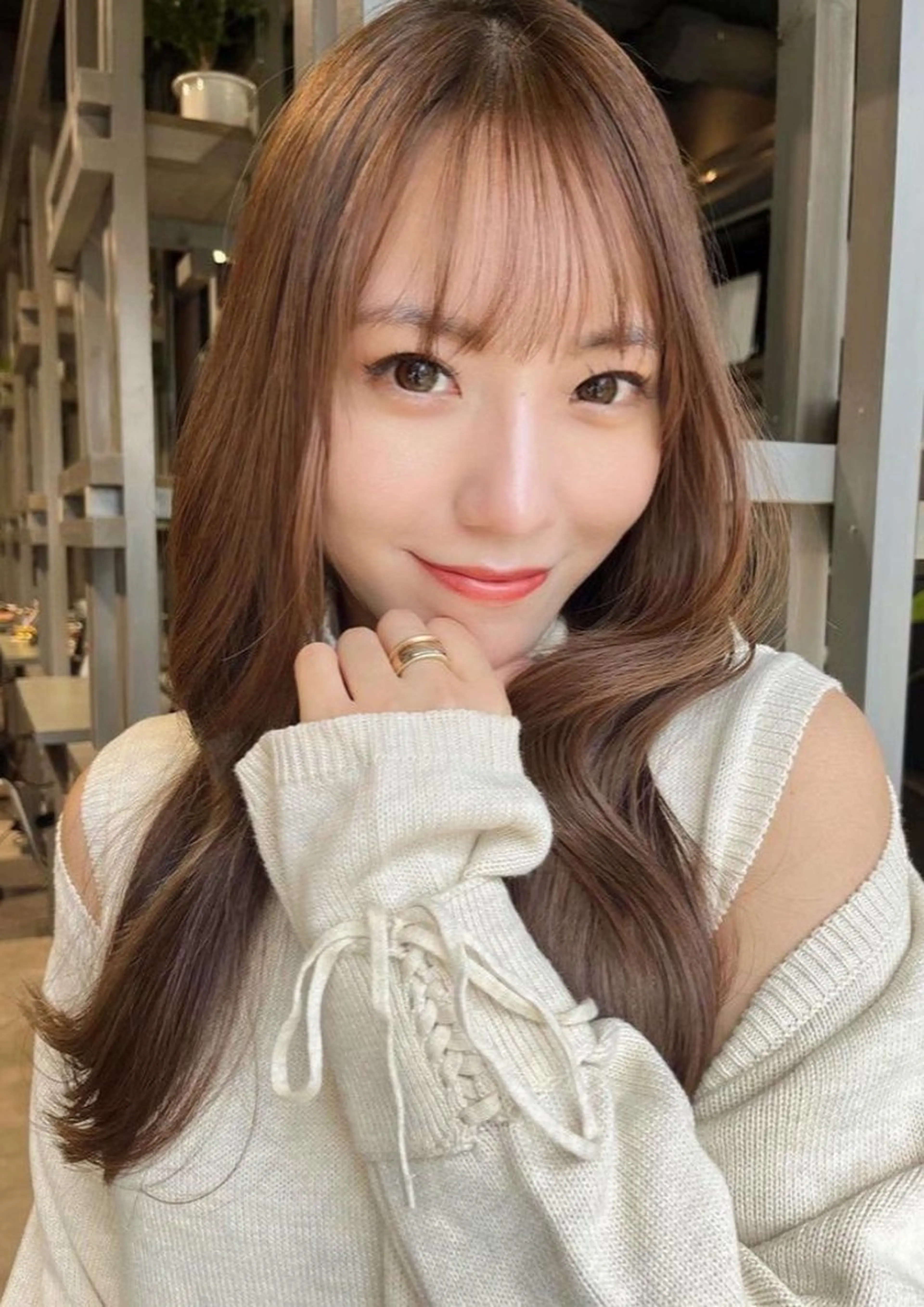 ロング カラー うる艶カラー/恵比寿 ベージュ/丸山陽平のヘアスタイル