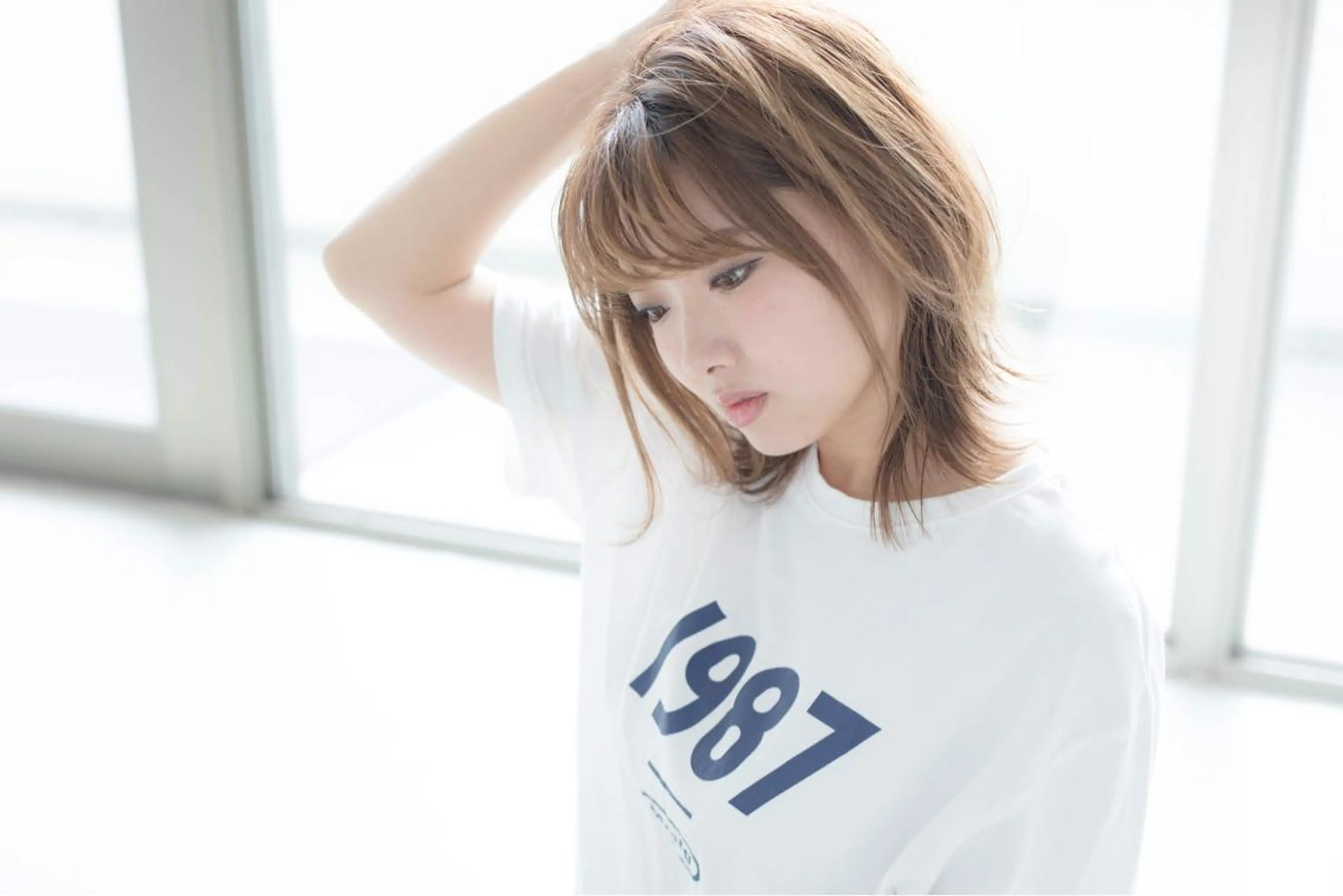 ミディアム カラー 小野 和摩のヘアスタイル