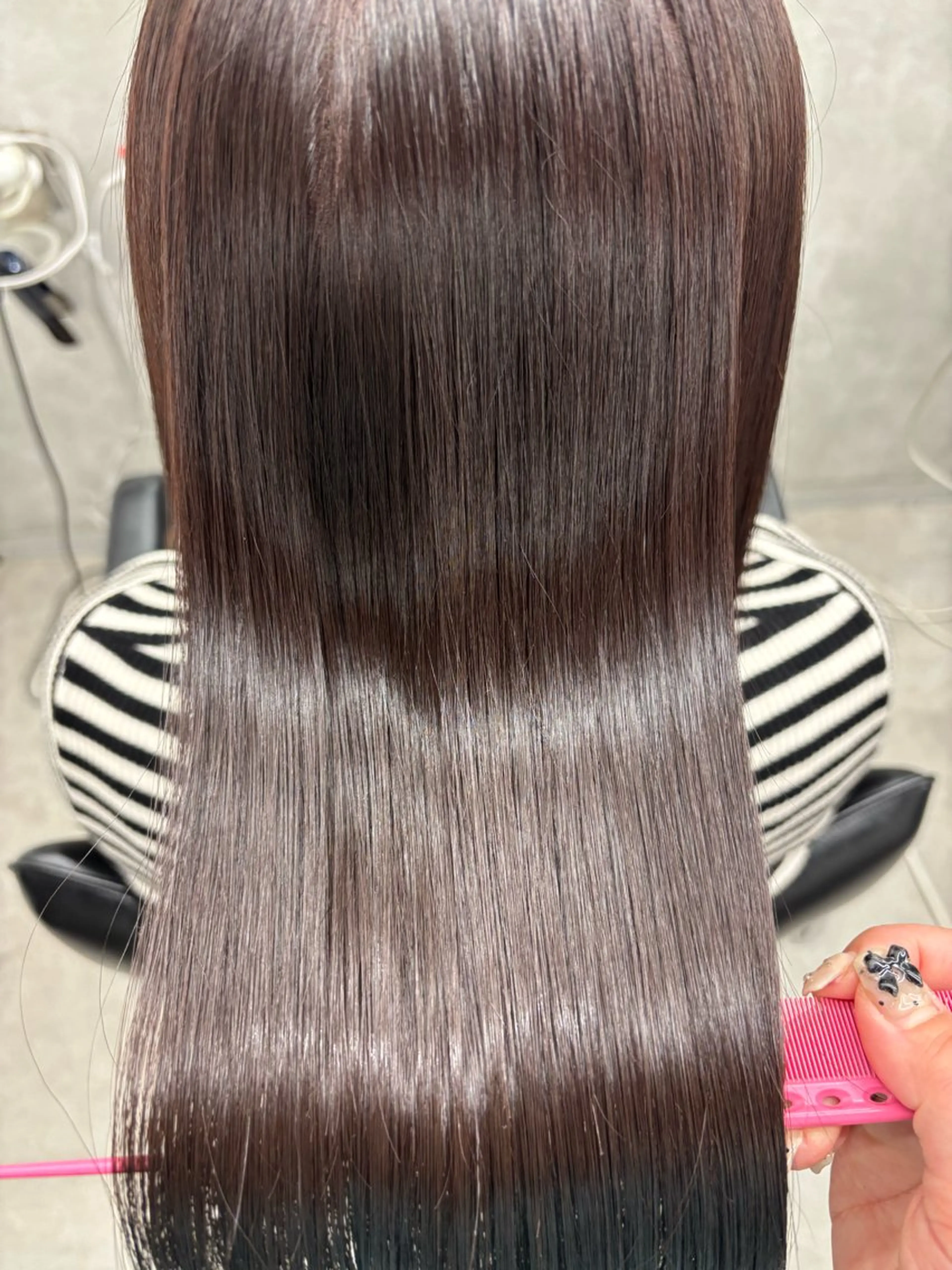 ロング カラー 髪質改善 縮毛矯正 トリートメント すぐ巻ける縮毛矯正 🍀勝倉　麗のヘアスタイル