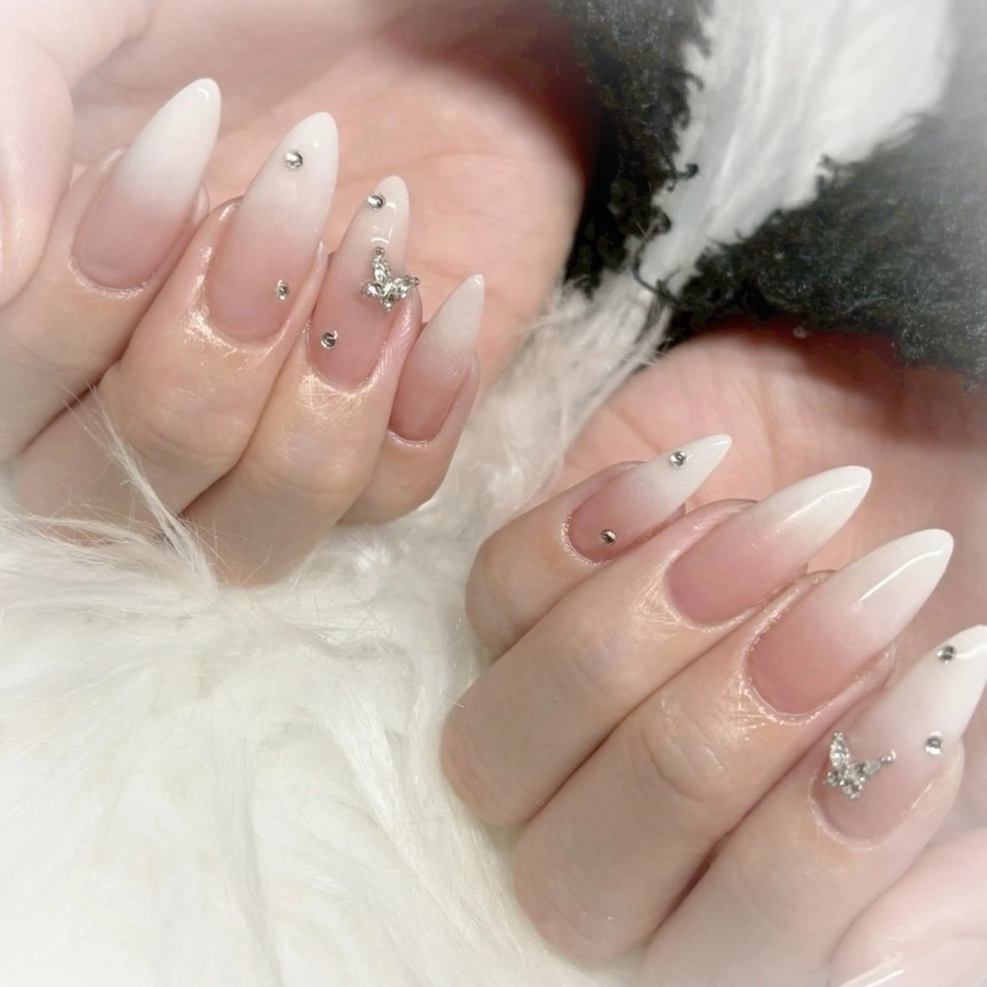 ネイル 長さ出し Merry bell ☆kanonのネイルデザイン