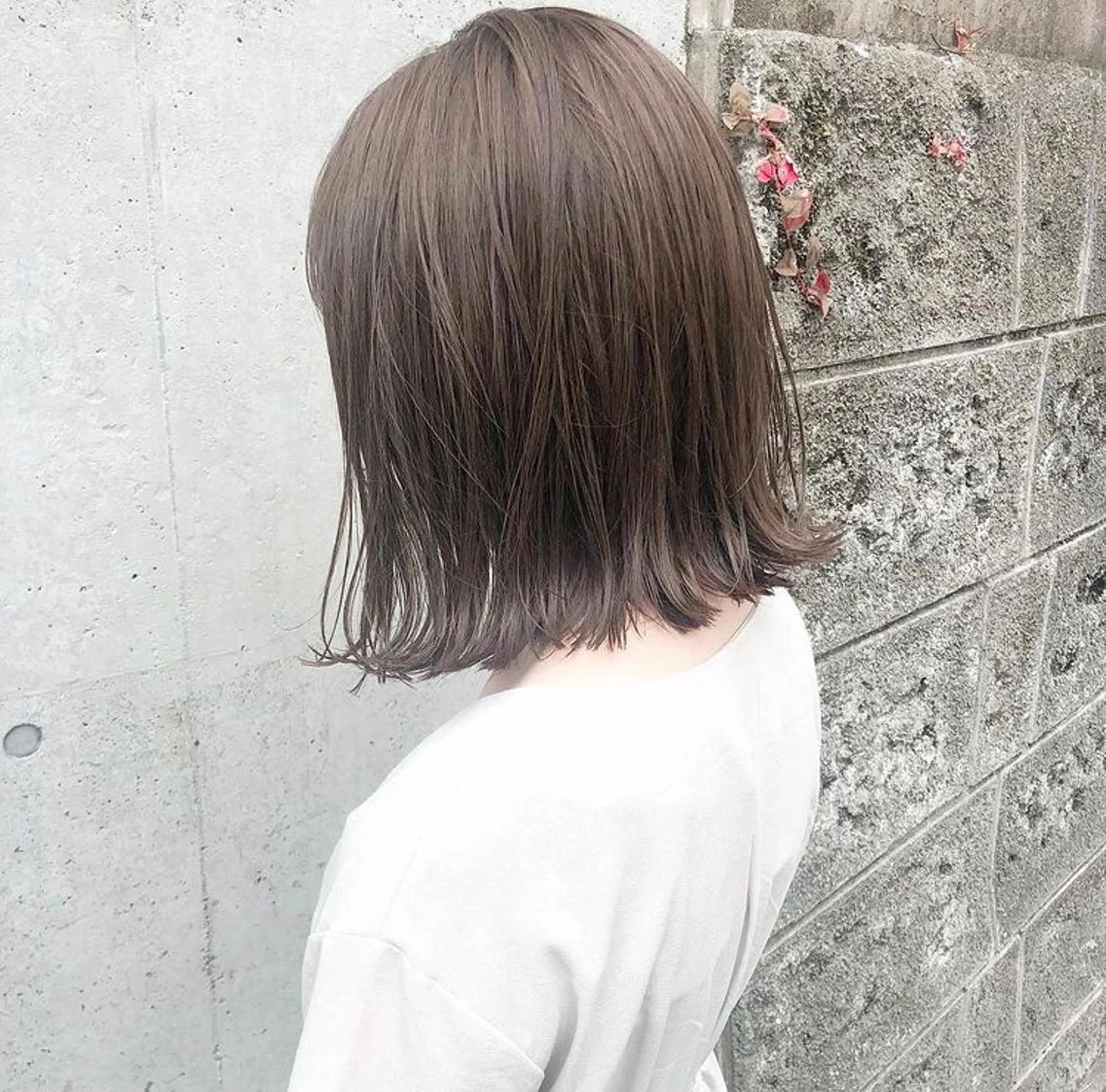 ミディアム カラー カット ヘアカラー トリートメント HATSUMEI ゆうまのヘアスタイル