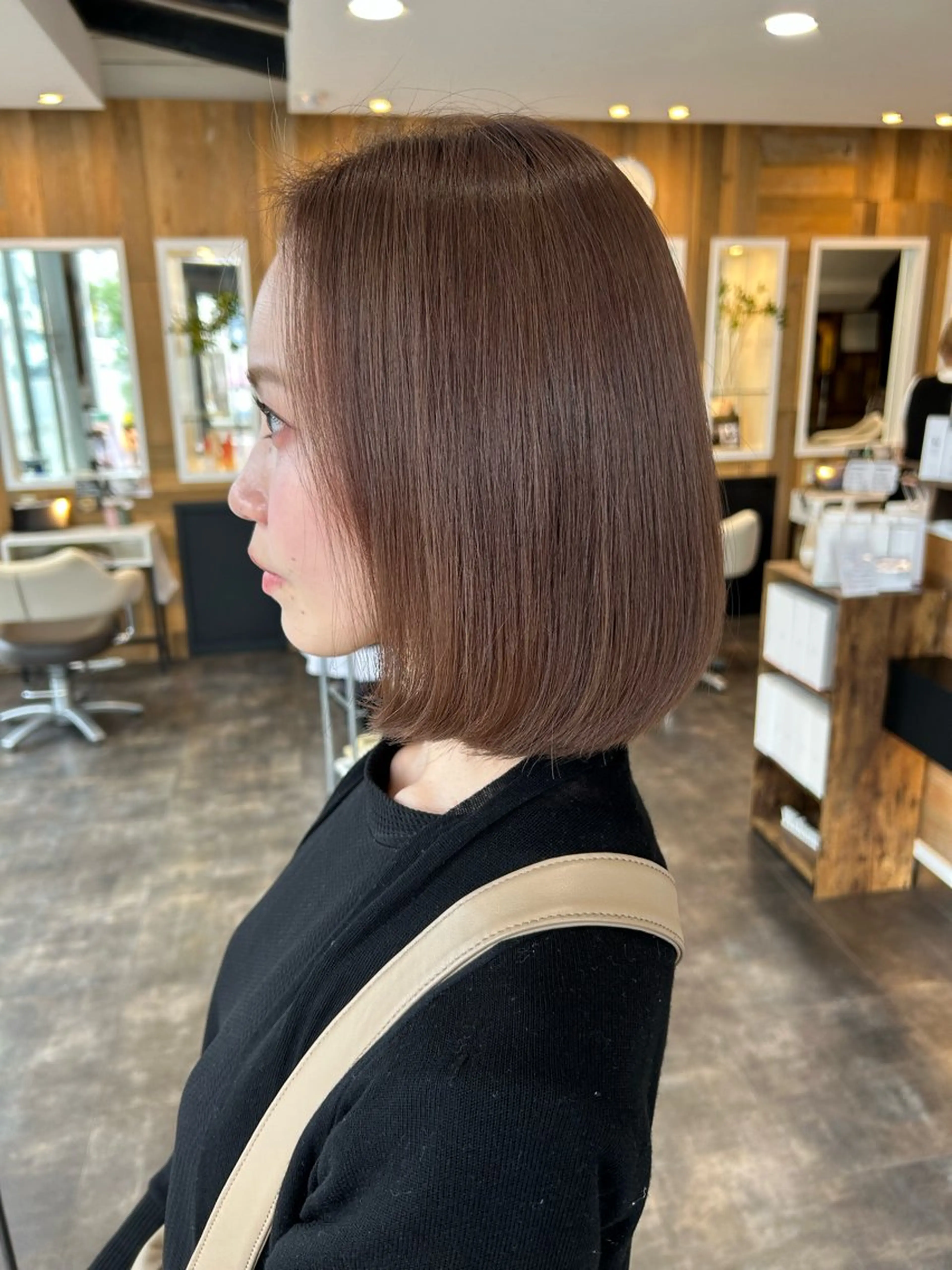 ミディアム カラーモデル募集中 美容室ハピスのヘアスタイル