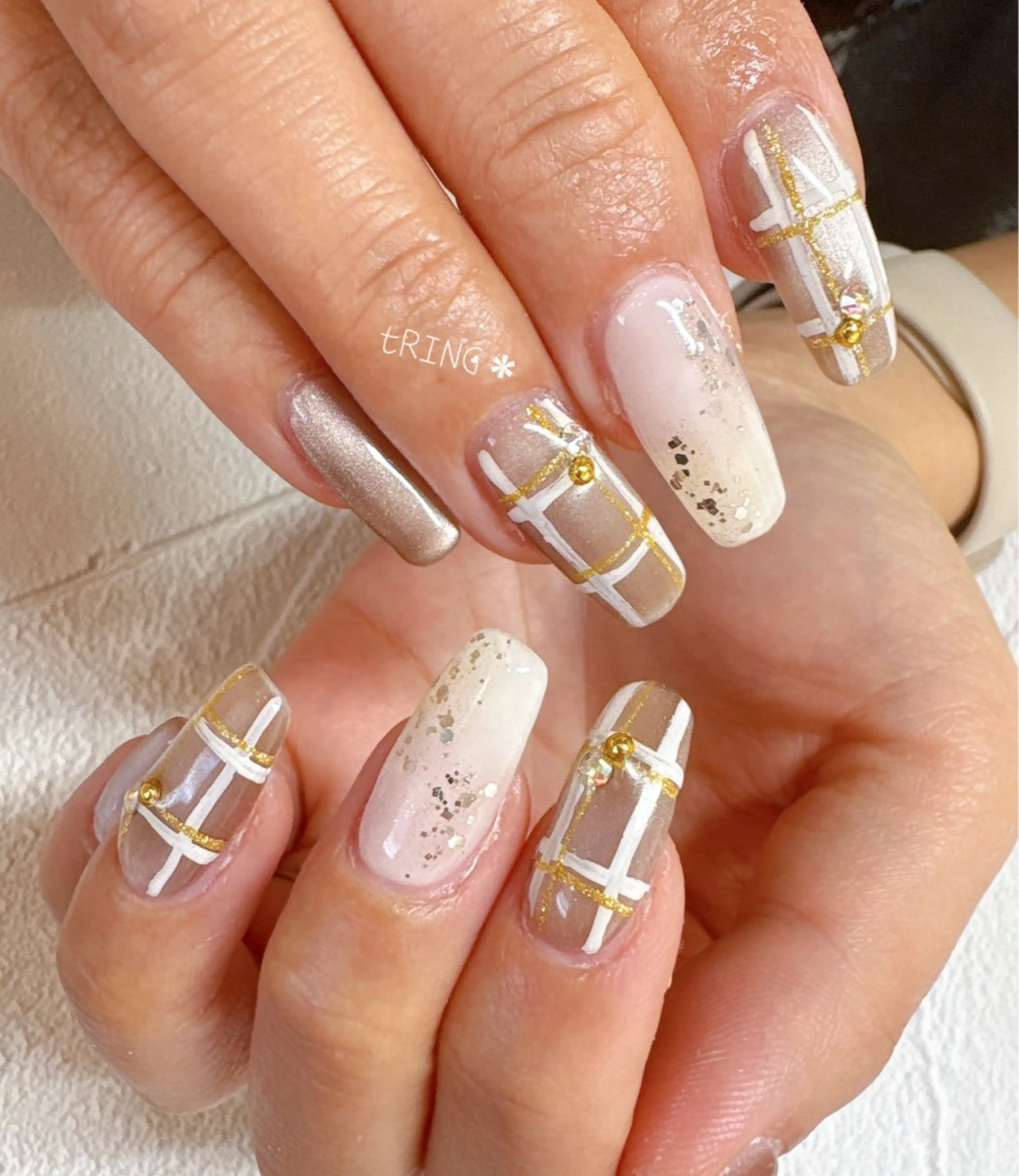ネイル ハンドネイル tRING＊ しいの木台のネイルデザイン