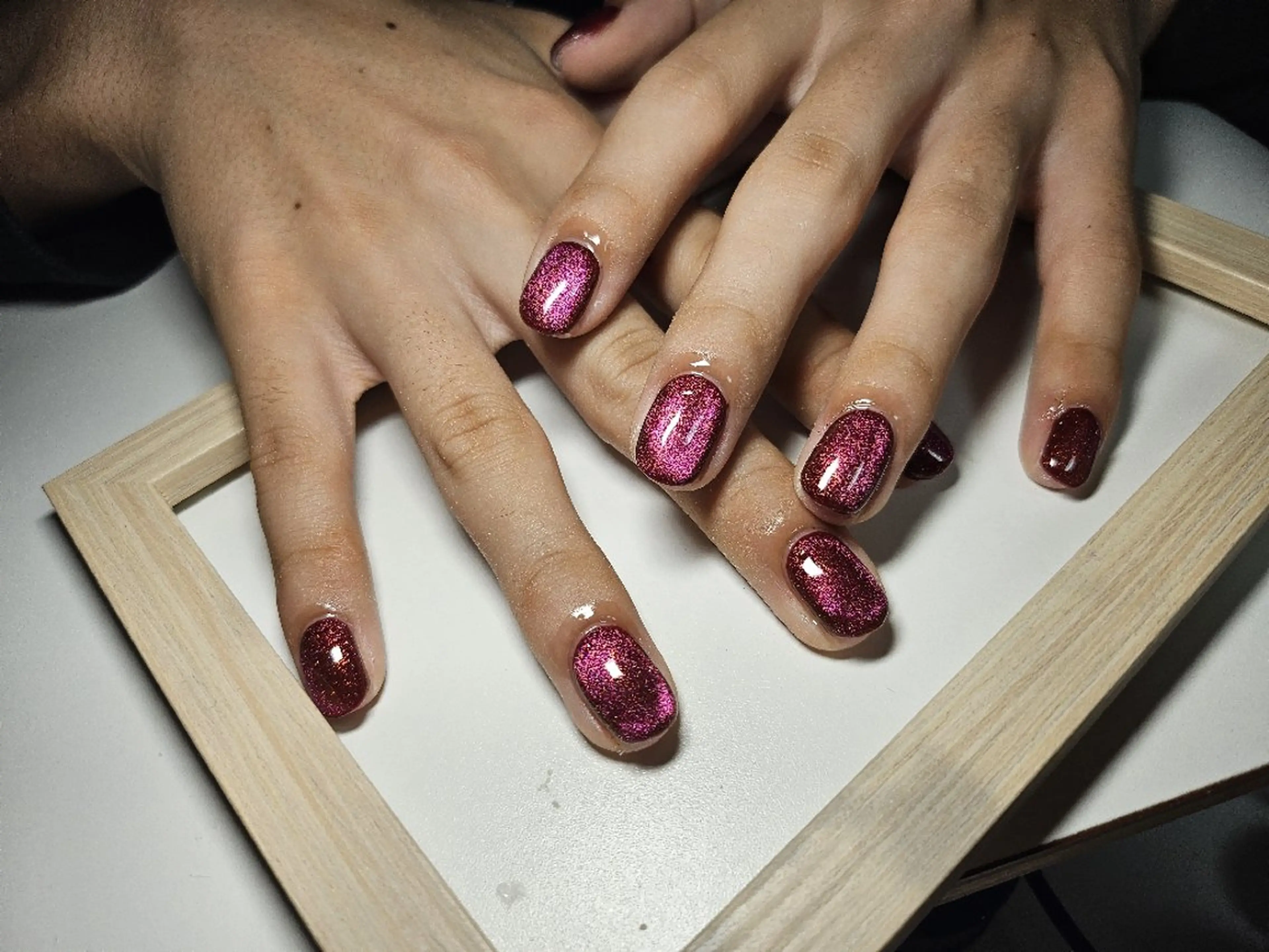 ネイル マグネットネイル メンズネイル ワンカラーネイル Nail salon Caco.のネイルデザイン