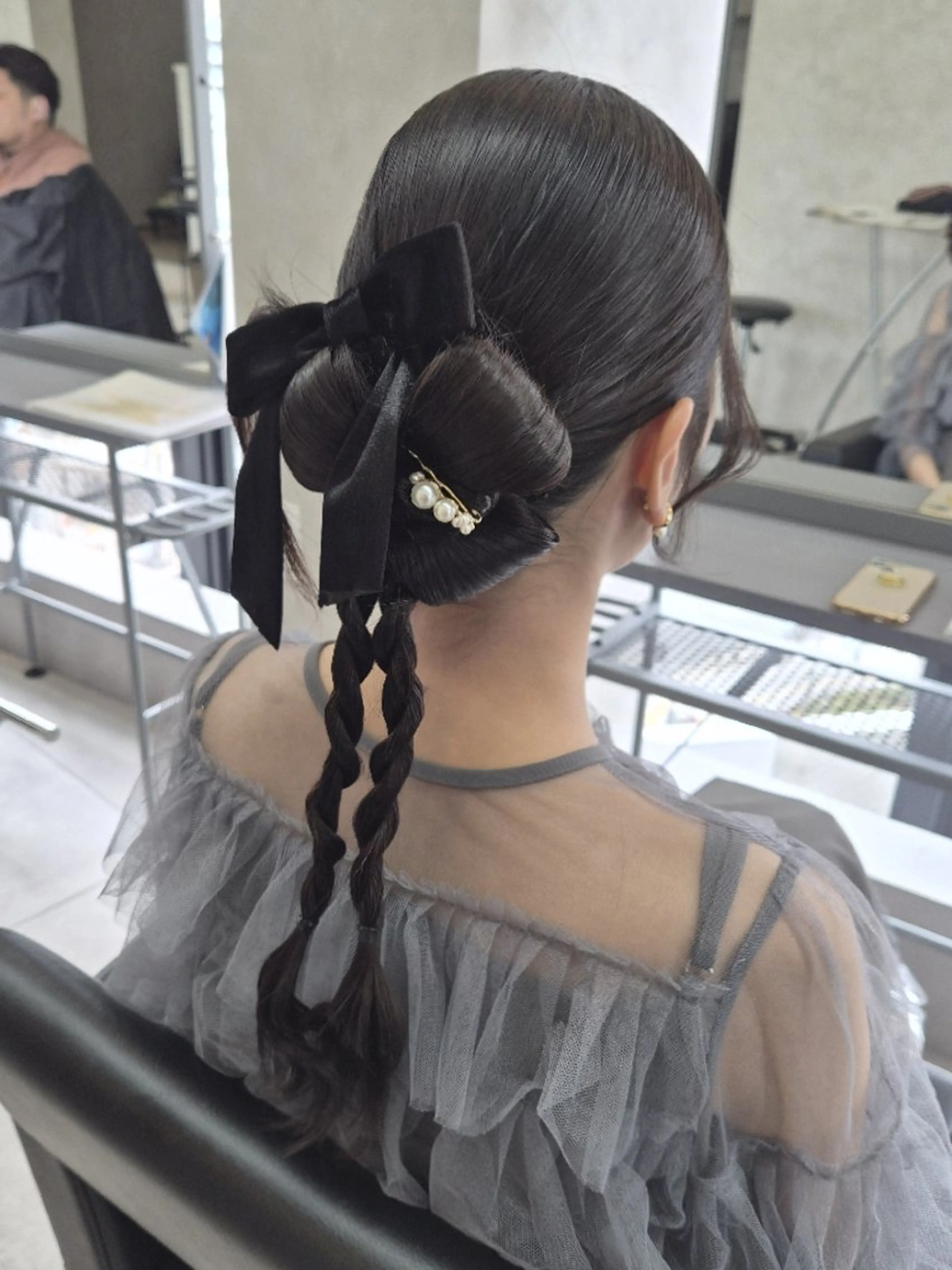 セミロング ヘアセット 寺西紗友望/髪質改善 /ストレート/ボブのヘアスタイル