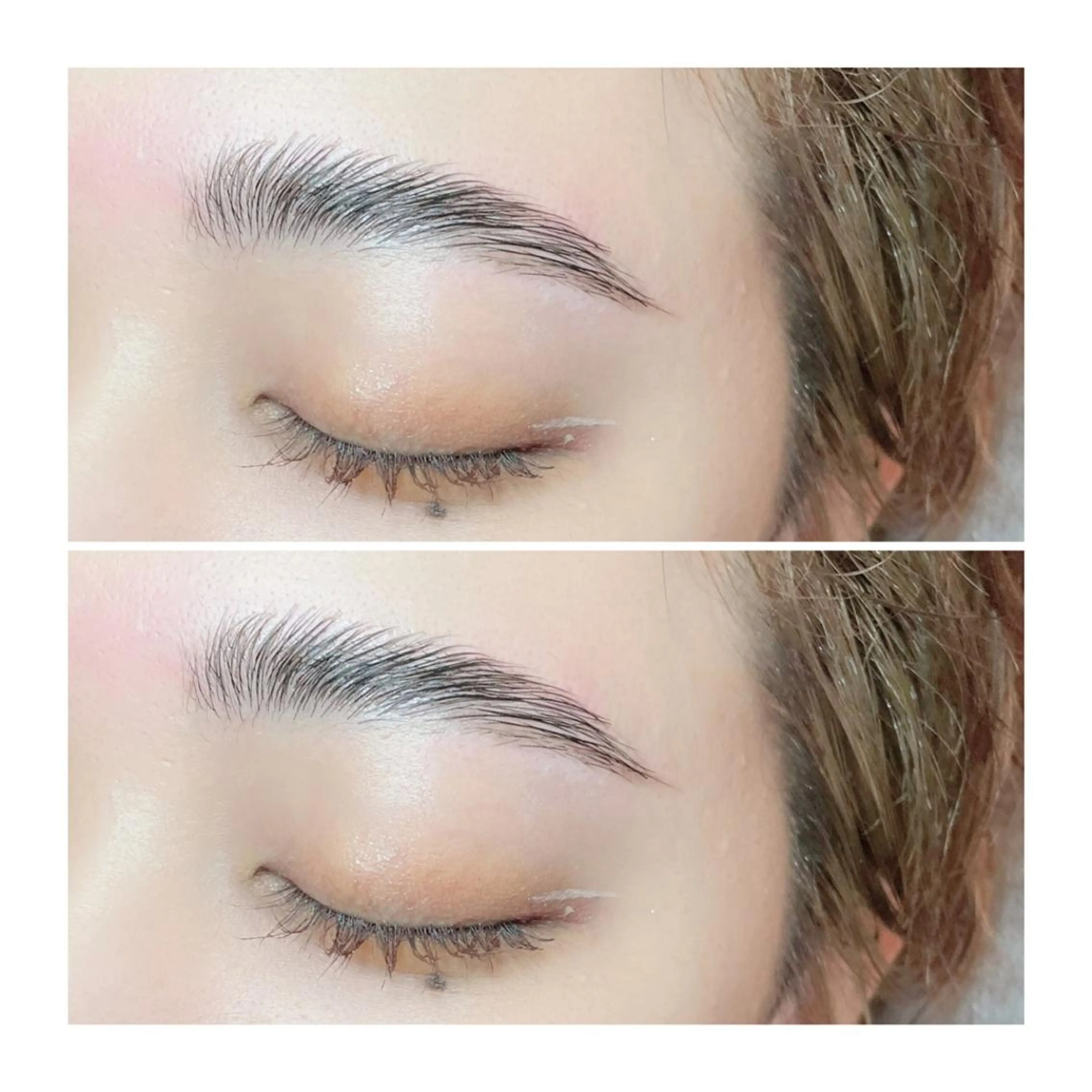 アイブロウ ハリウッドブロウリフト ☽𝘀𝗵𝗶 𝘀𝗵𝗶☽のマツエク・マツパデザイン